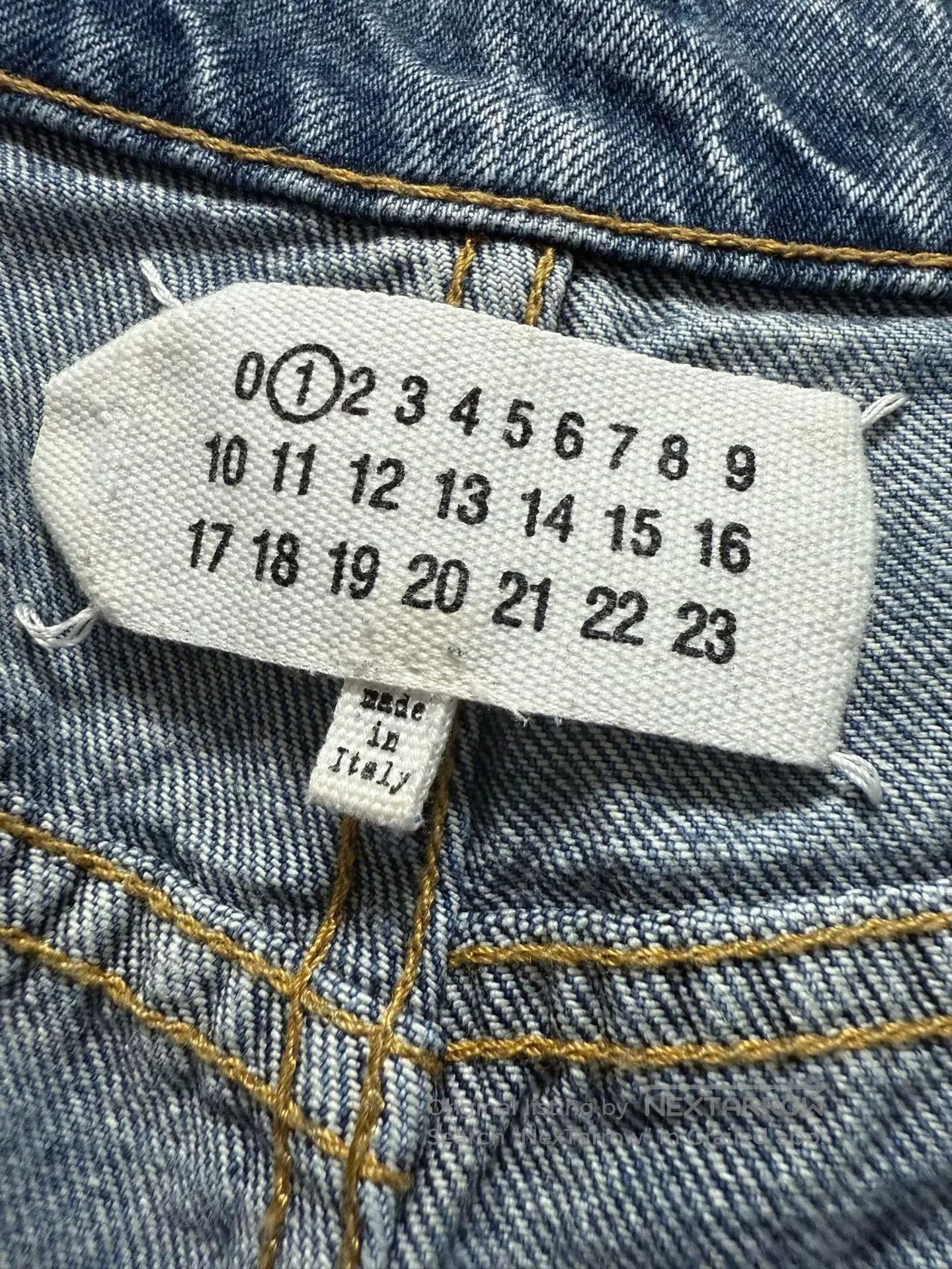 Maison Margiela Maison Margiela Distressed Straight Jeans. Size 39" - 3 Thumbnail