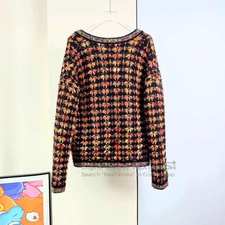 Chanel Chanel 23A High-end Handicraft Workshop Knitted Cardigan c Size XXS / US 00 / IT 34 - 3 Thumbnail