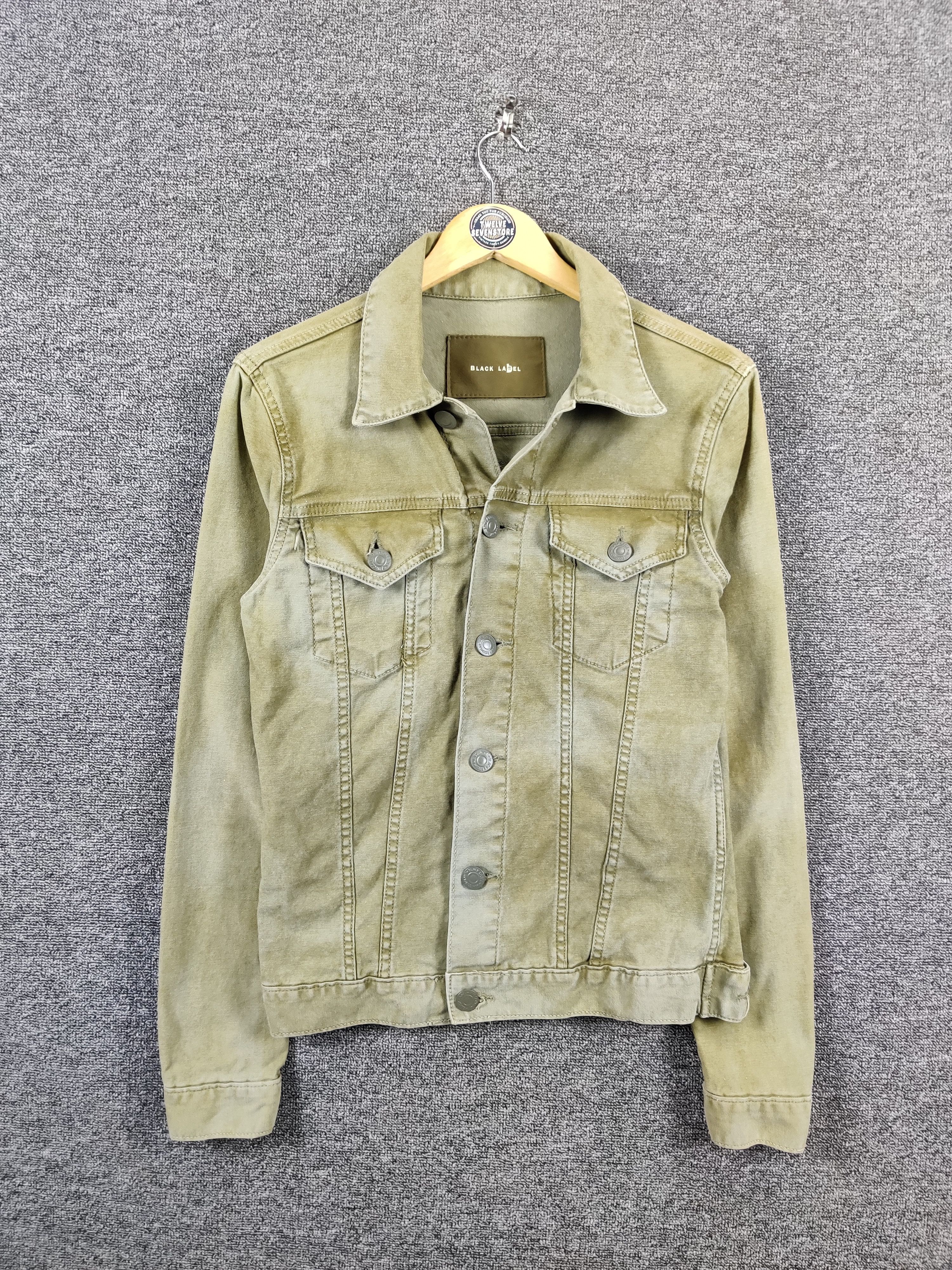 Black Label Vintage Black Label Trucker Olive Green Jacket Size US S / EU 44-46 / 1 - 4 Thumbnail