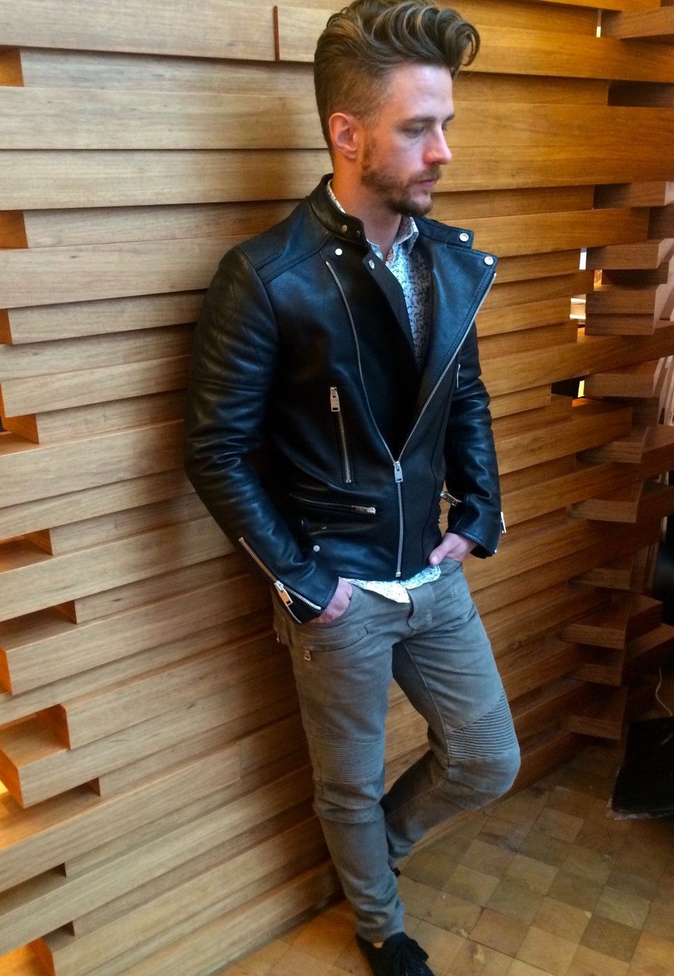 Balenciaga Balenciaga Black Leather Zipper Moto Jacket 40 US 50 EURO Size US M / EU 48-50 / 2 - 14 Thumbnail