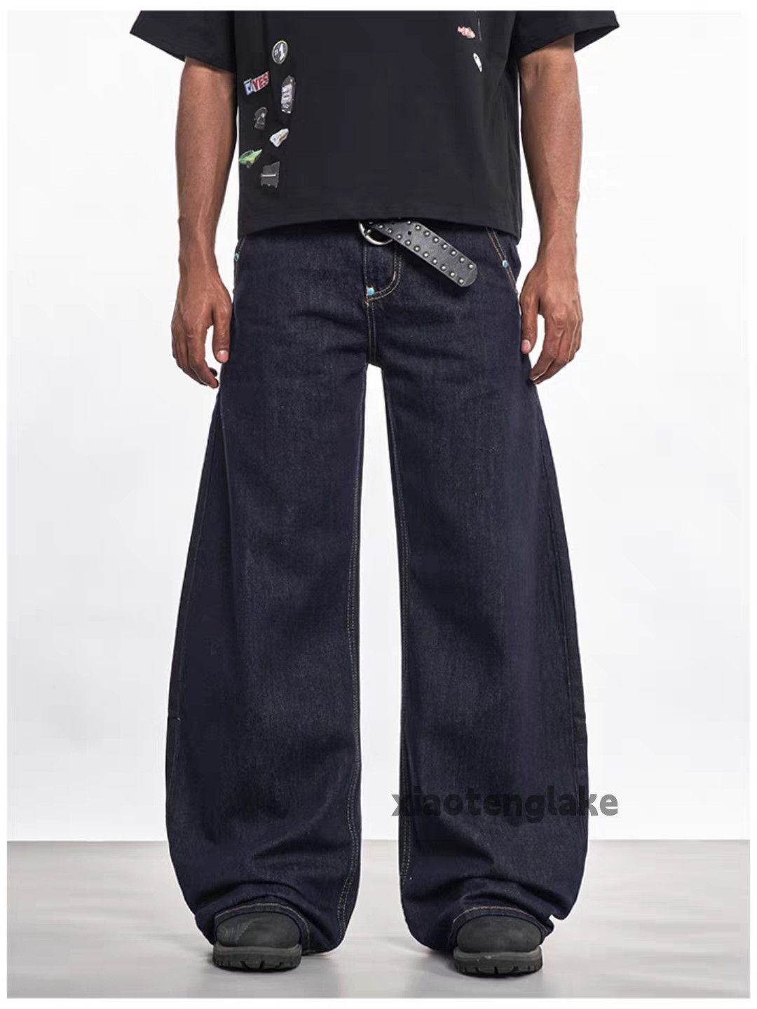Vintage Custom unisex utility loose baggy skate hiphop jeans Size US 28 / EU 44 - 6 Thumbnail