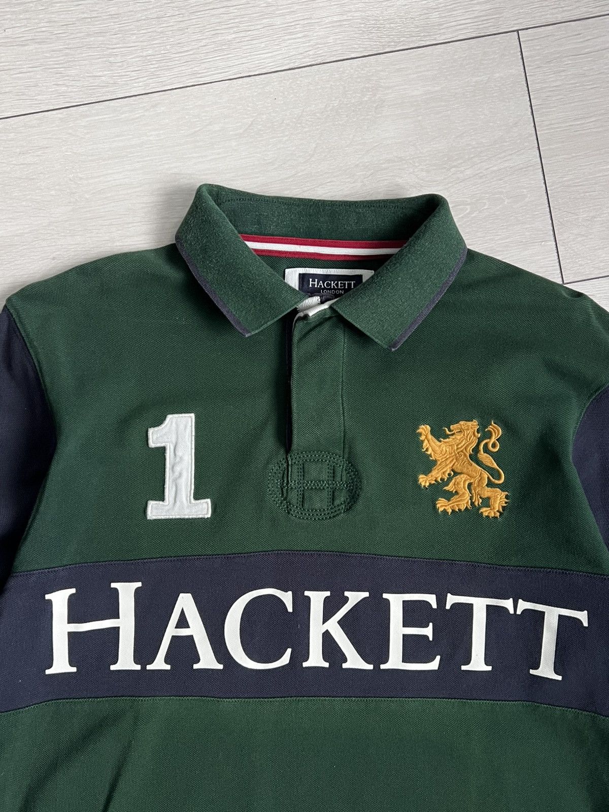 Hackett Hackett Polo Longsleeve Rugby Shirt Size US L / EU 52-54 / 3 - 6 Thumbnail