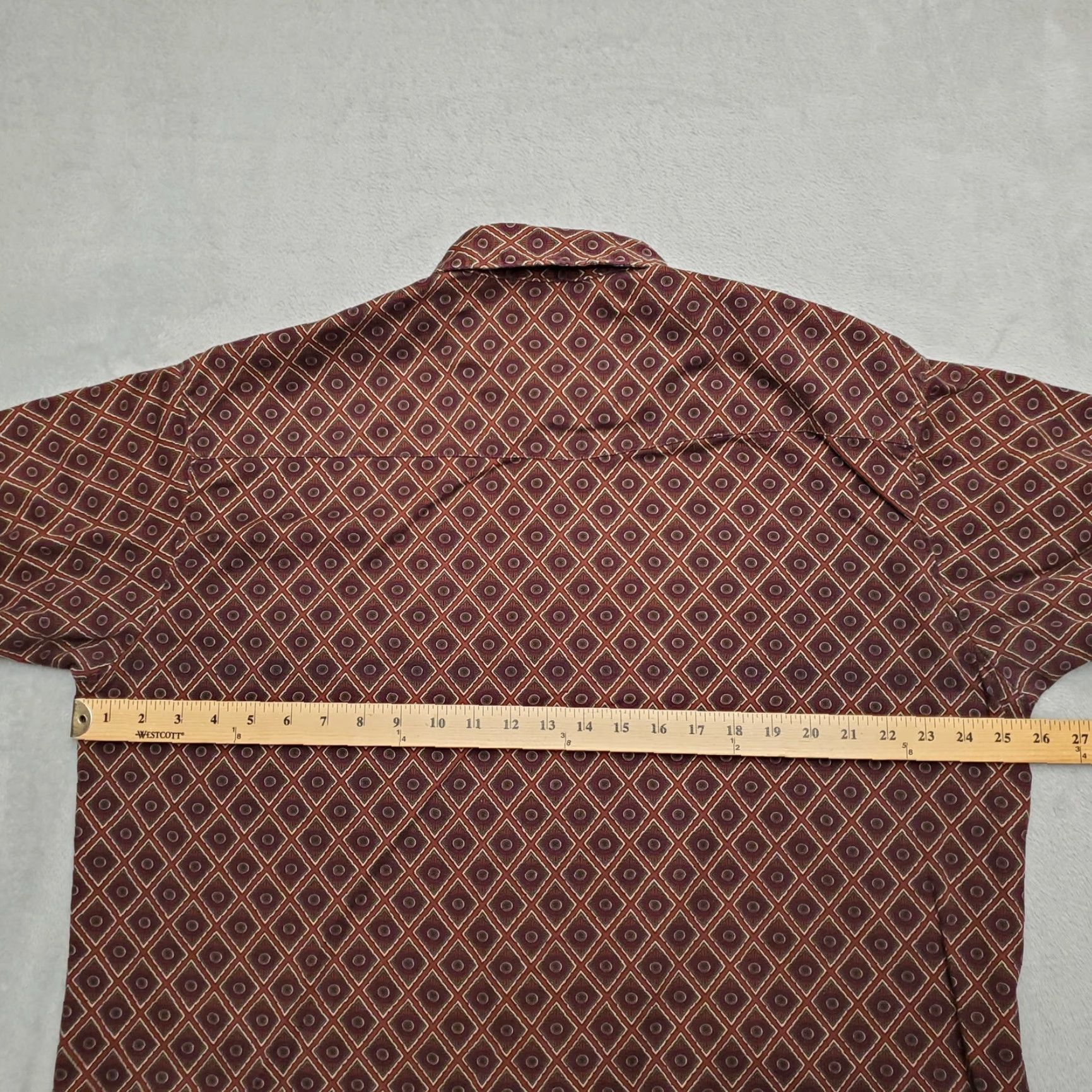Wrangler Wrangler Shirt Men XXL Red Geometric Diamond Twenty X Long Sleeve Western Casual Size US XXL / EU 58 / 5 - 6 Thumbnail