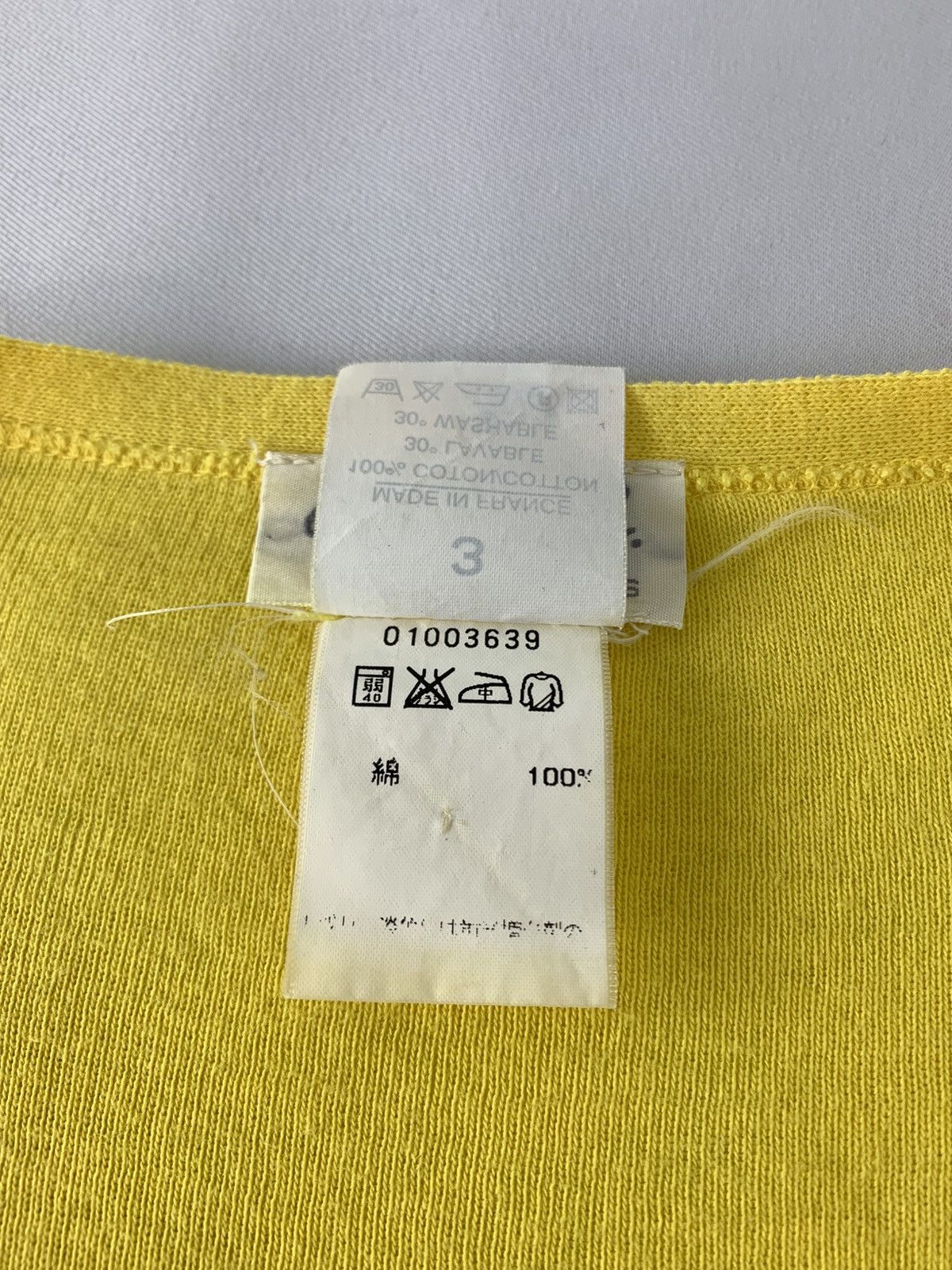 agnes b. Agnes B Paris Button Down Knit Yellow Cardigan Size S / US 4 / IT 40 - 8 Thumbnail