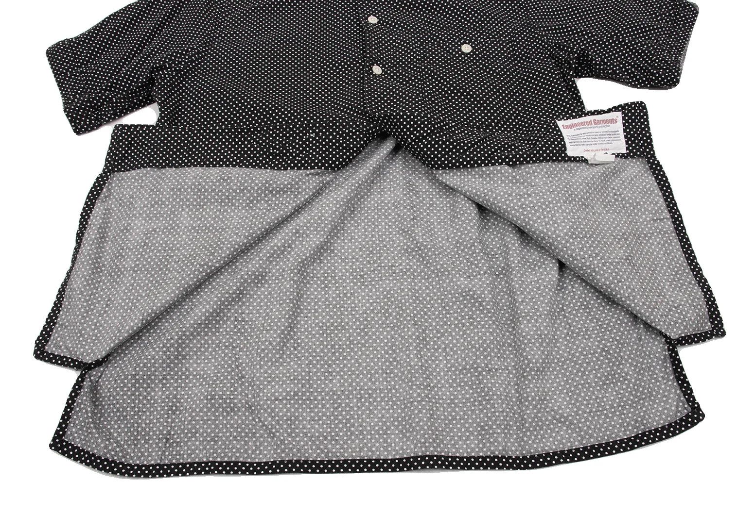 Engineered Garments Polka Dot Short Sleeve Shirt in Black and White Size M Size US M / EU 48-50 / 2 - 10 Thumbnail