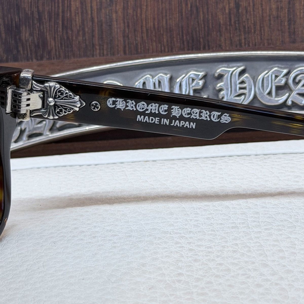 Chrome Hearts Chrome Hearts BOX-OFFICER DIAMOND EMBELLISHED Glasses Size ONE SIZE - 10 Thumbnail