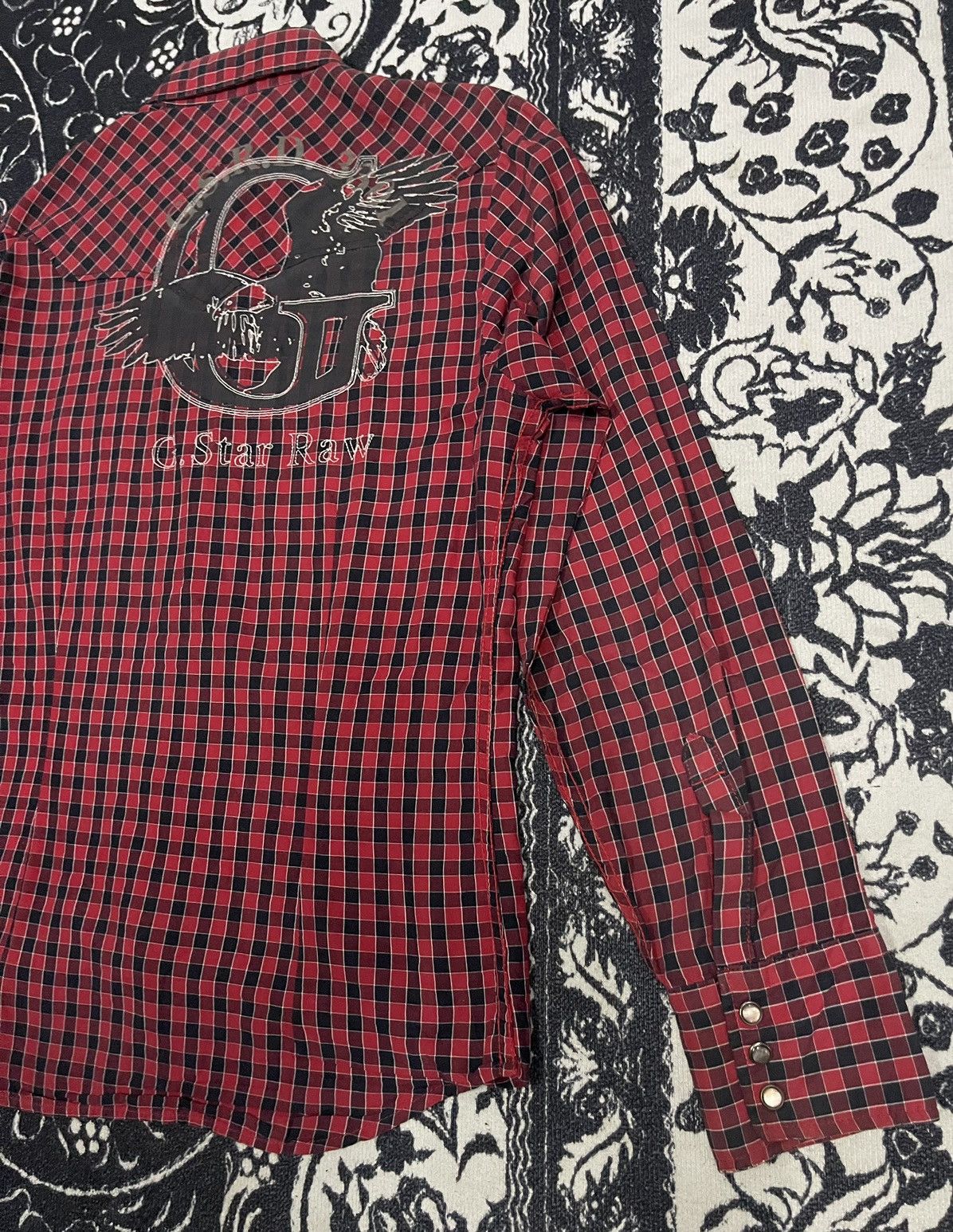G-Star Y2K G STAR RAW BUTTON UP SHIRT BIG LOGO ON BACK Size US M / EU 48-50 / 2 - 17 Thumbnail