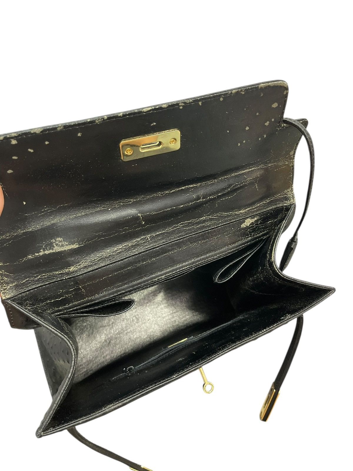 If Six Was Nine Kelly Bag Vtg Des Rossa Ostritch Leather Hermes margiela Size ONE SIZE - 19 Thumbnail