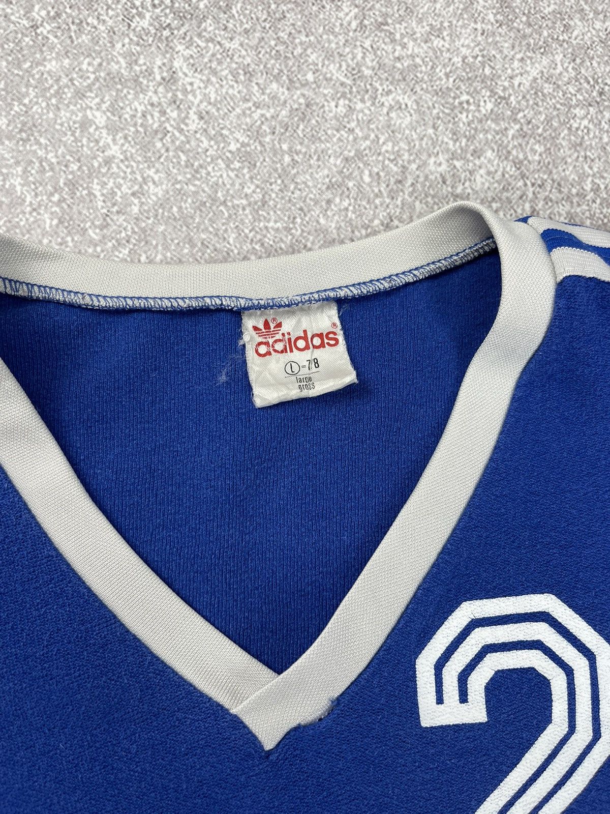 Adidas Vintage 70’s 80’s Adidas Soccer Jersey Made in West Germany Size US L / EU 52-54 / 3 - 9 Thumbnail