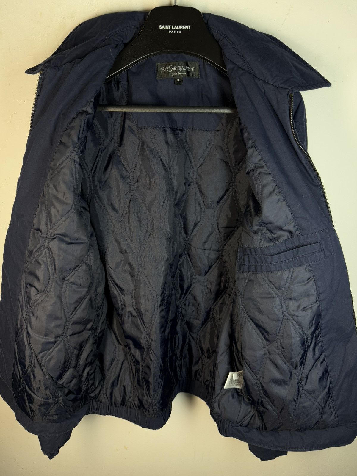 Yves Saint Laurent Warm YSL Jacket Navy YSL Bomber Size US M / EU 48-50 / 2 - 7 Thumbnail