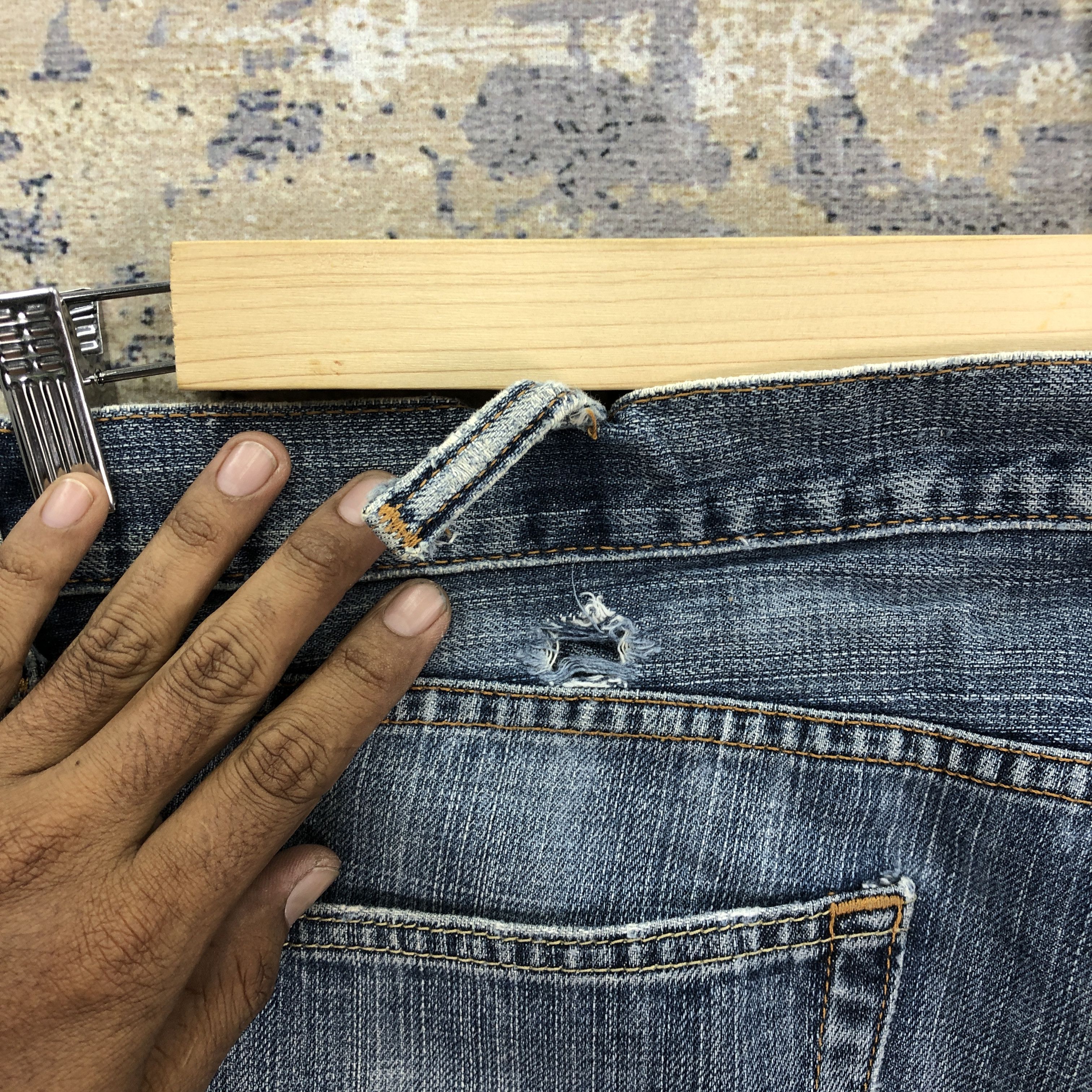 Levi's Vintage Y2K Levis 505 Faded Jeans Levi's Light Wash Denim Size US 38 / EU 54 - 6 Thumbnail