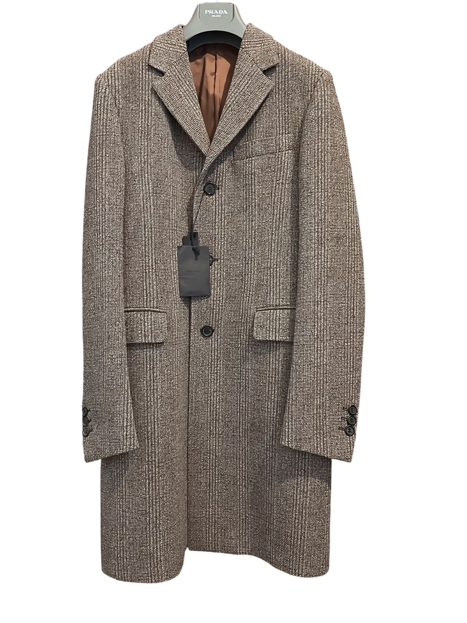 Prada BOUCLE CHECK COAT Size US M / EU 48-50 / 2 - 1 Thumbnail