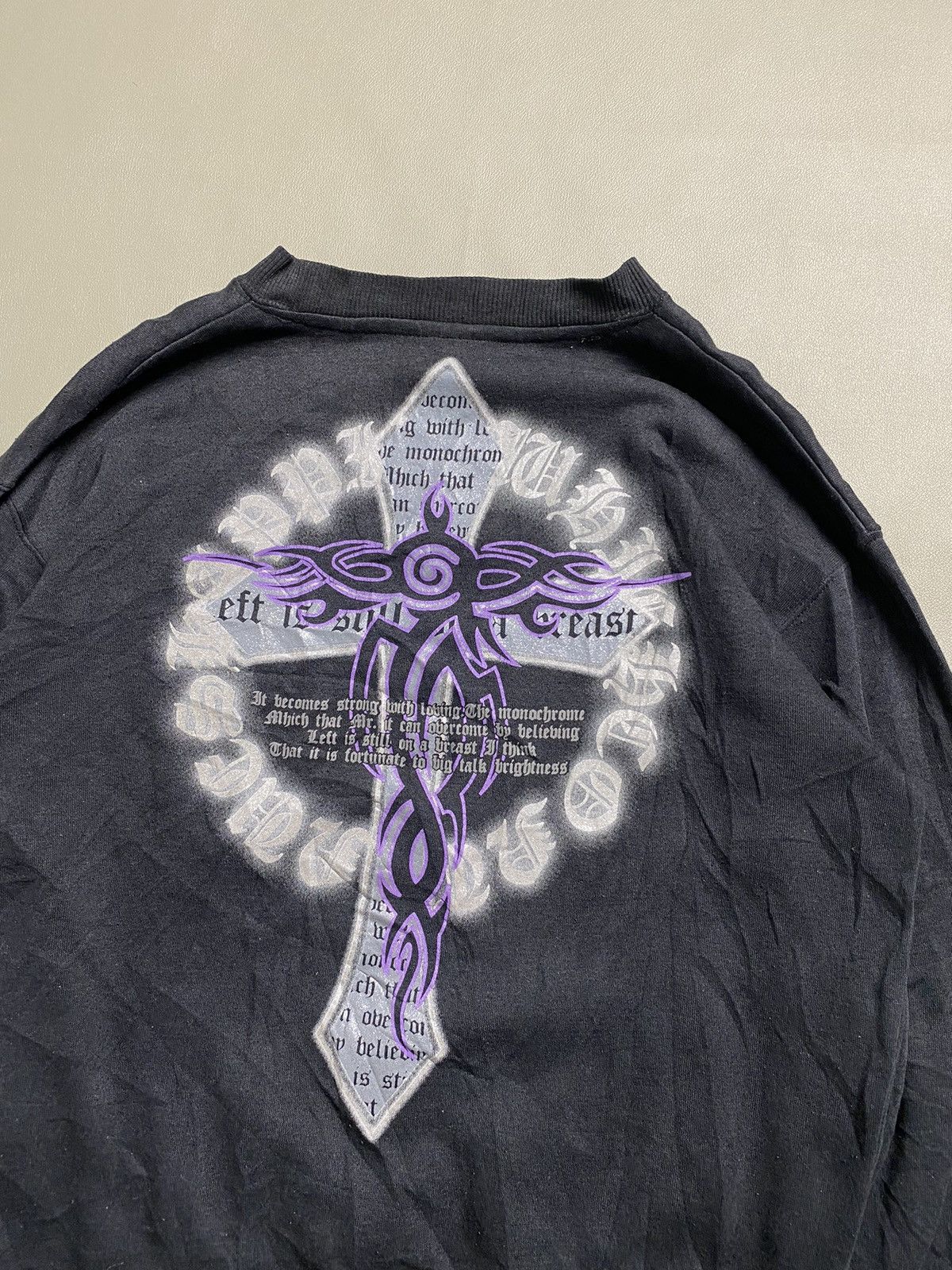 14th Addiction × KMRii × Yasuyuki Ishii Y2K Undefined Poem Goth Sweatshirt Size US M / EU 48-50 / 2 - 3 Thumbnail