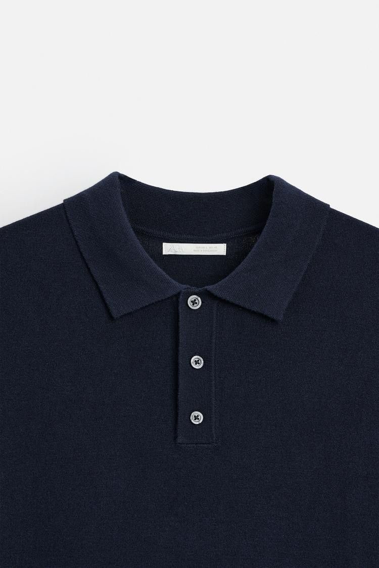 Designer × Vintage × Zara Zara KNIT POLO SHIRT Size US L / EU 52-54 / 3 - 13 Thumbnail