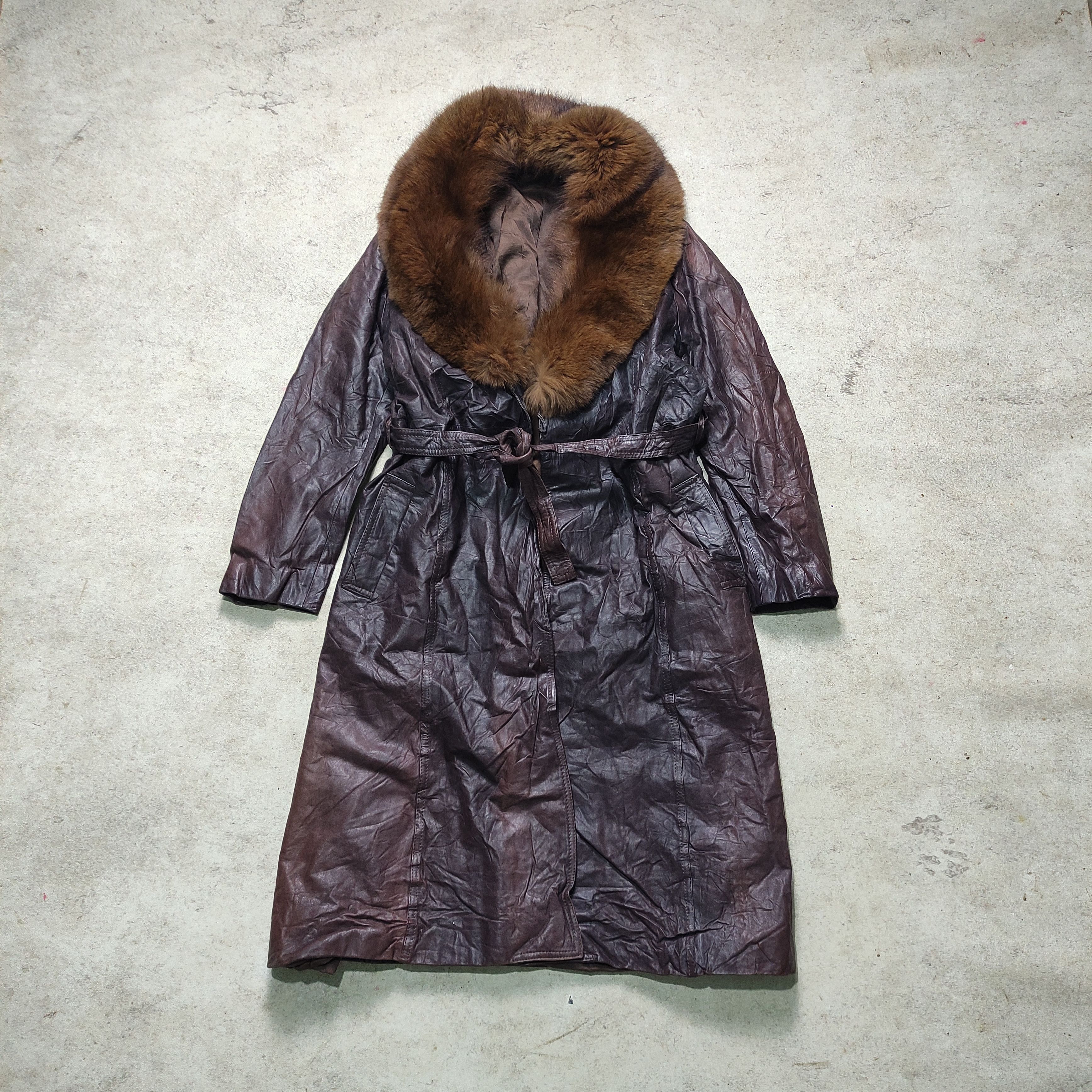 Japanese Brand Vintage 80s/90s Leather Fur Coat – Japanese Brand Size M / US 6-8 / IT 42-44 - 1 Thumbnail