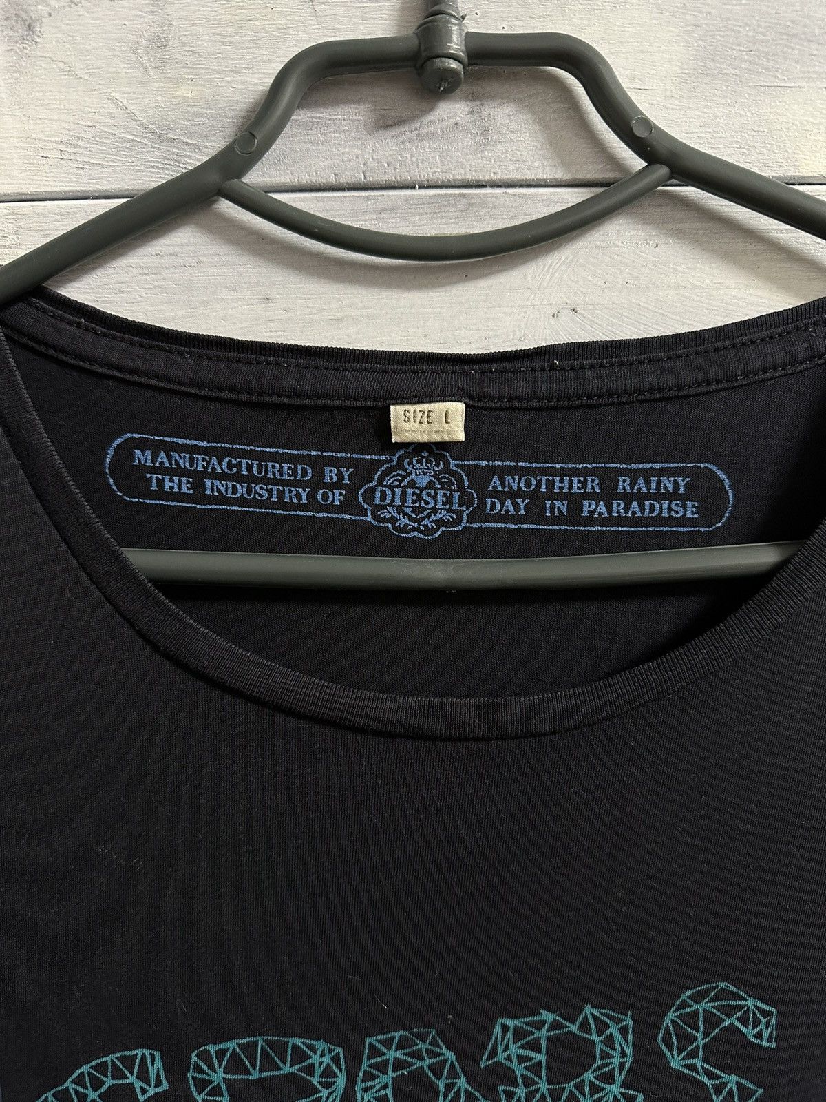 Diesel × Vintage Rare Vintage T-Shirt Diesel Web Tears Farm A Cloud. Size US L / EU 52-54 / 3 - 8 Thumbnail