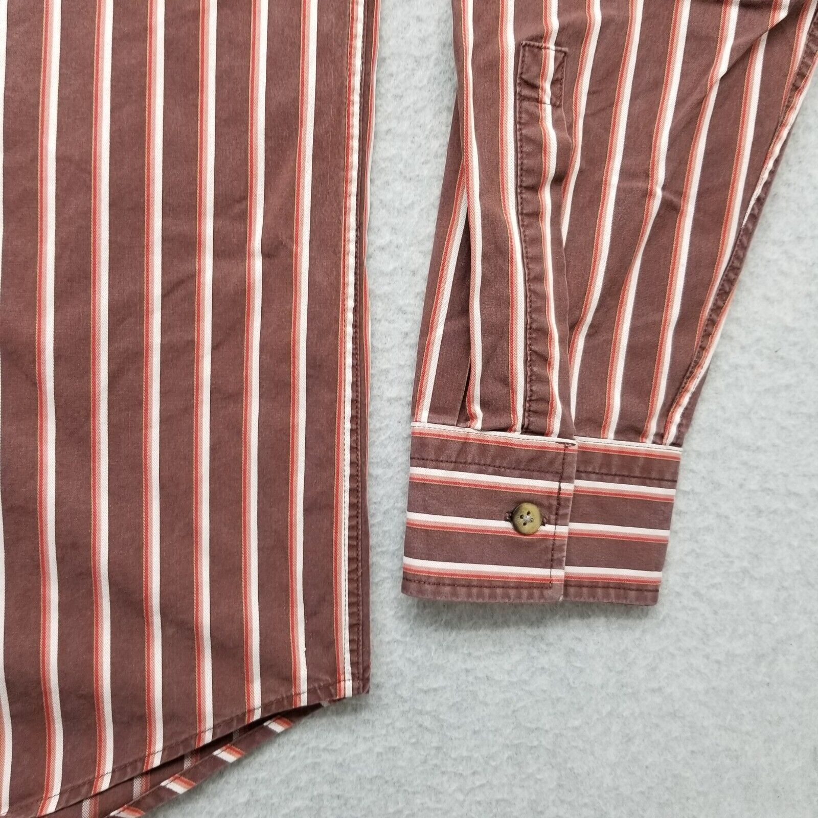Hugo Boss Boss Shirt Mens Striped Button Up Long Sleeve Pocket Size US S / EU 44-46 / 1 - 4 Thumbnail