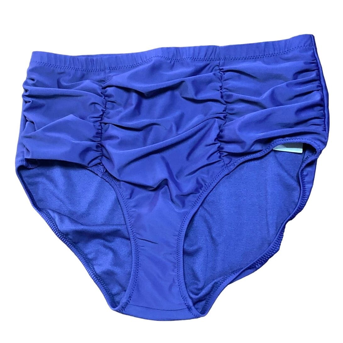 Other RAISINS CURVE Plus Size Solid Ruched Costa Swim Bot Navy 18W Size ONE SIZE - 2 Thumbnail