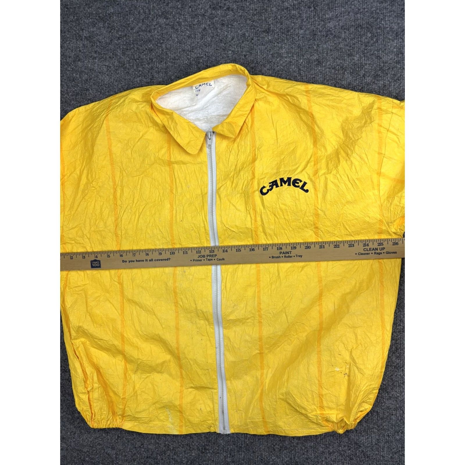 Camel VINTAGE Yellow Tyvek Blues Brothers Promo Windbreaker Jacket Mens XL Size US XL / EU 56 / 4 - 4 Thumbnail