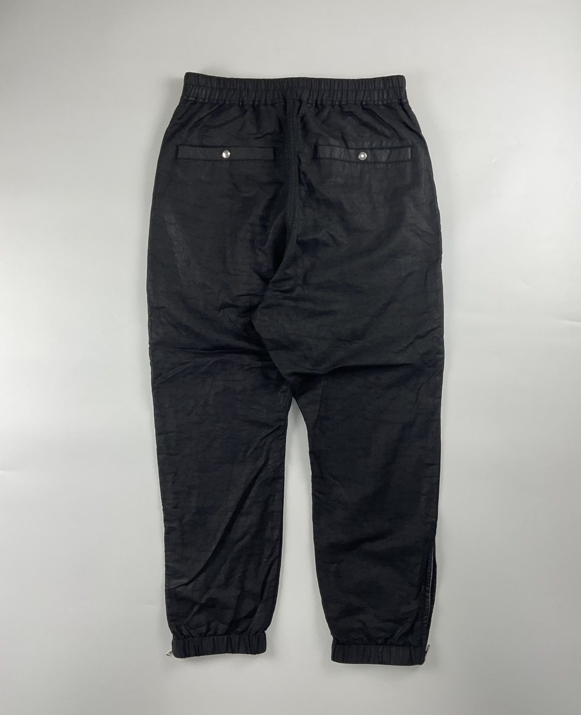 Rick Owens Rick Owens Babel S/S'19 Waxed Track Pants Size US 32 / EU 48 - 2 Thumbnail