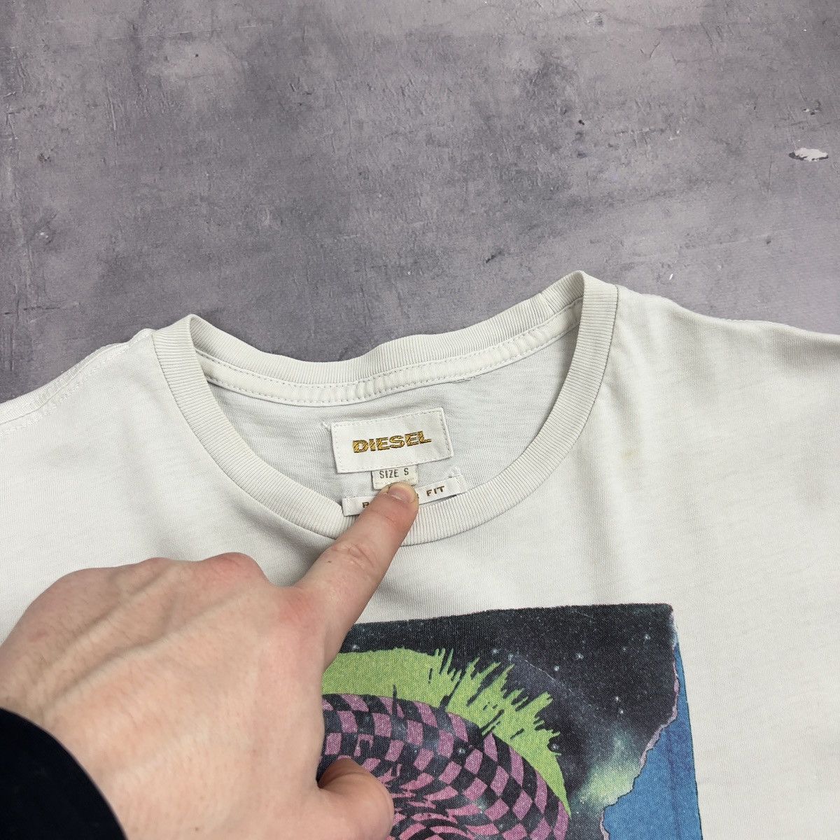 Diesel Rare! Diesel Only The Brave Disk Big Logo Tee 00s Size US S / EU 44-46 / 1 - 6 Thumbnail