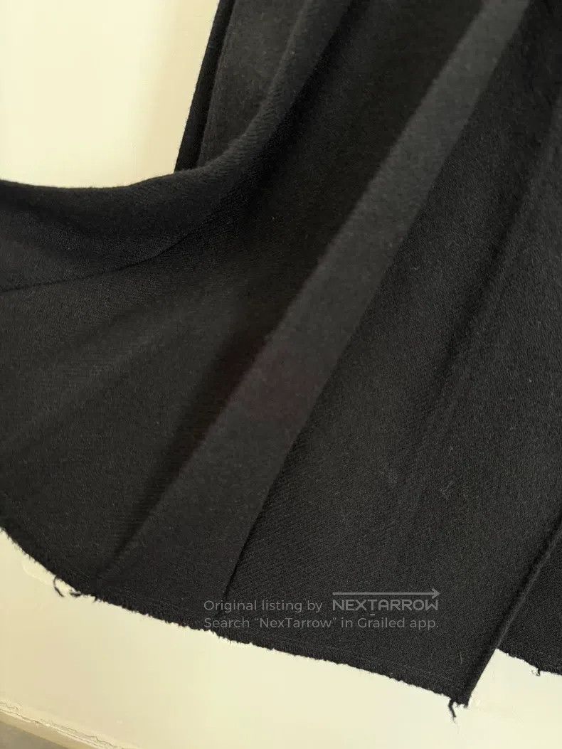 Comme des Garcons Comme Des Garcons size M Black Heavy Winter Wool Pleated S Size 23" - 2 Thumbnail