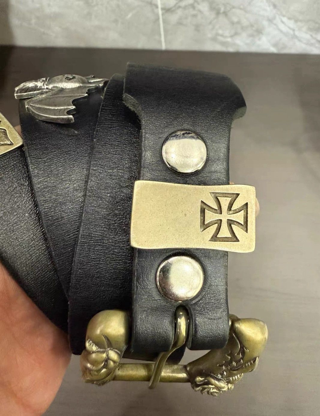 Enfants Riches Deprimes ERD 24SS Rose Buckle Bat Belt 2407-Nextarrow Size ONE SIZE - 4 Thumbnail