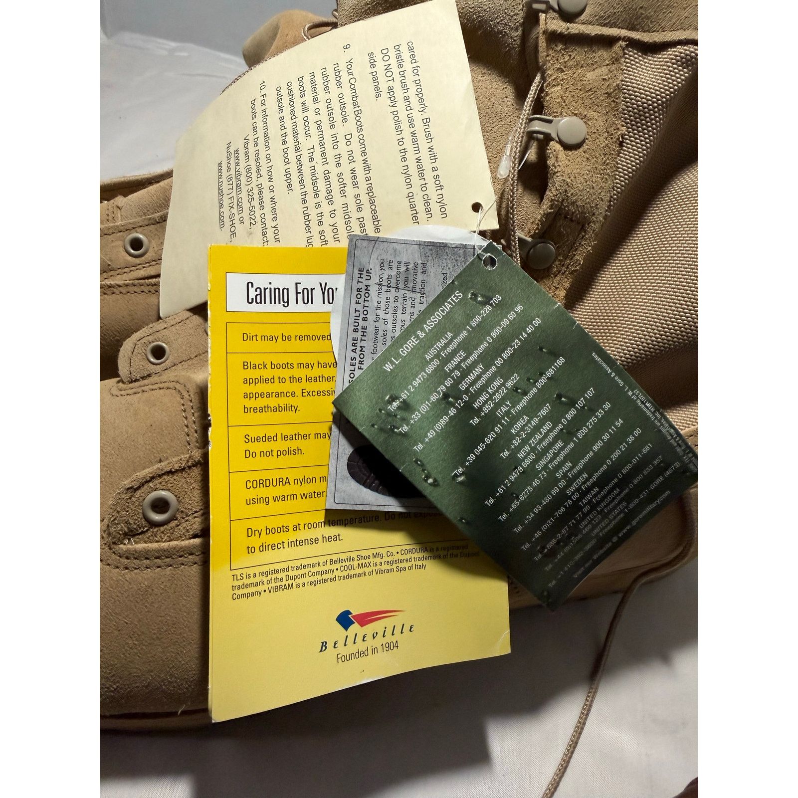 Belleville Belleville Mens Tan Gore Tex Temperate Combat Size 13R New Size US 13 / EU 46 - 8 Thumbnail