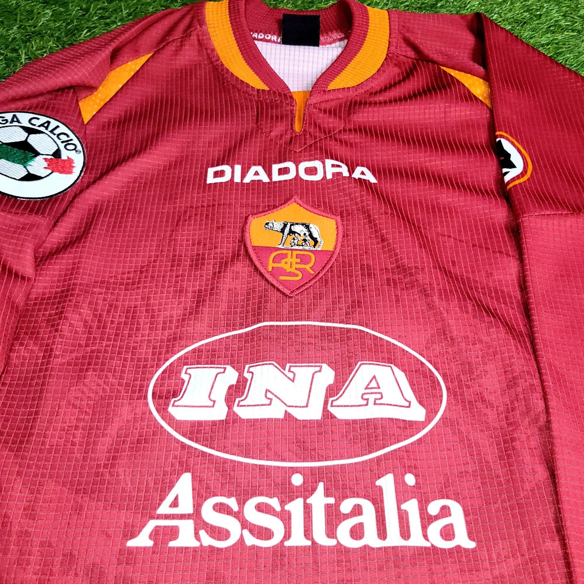 Diadora Totti As Roma Diadora 1997 1998 KARDASHIAN Soccer Jersey M Size US M / EU 48-50 / 2 - 3 Thumbnail