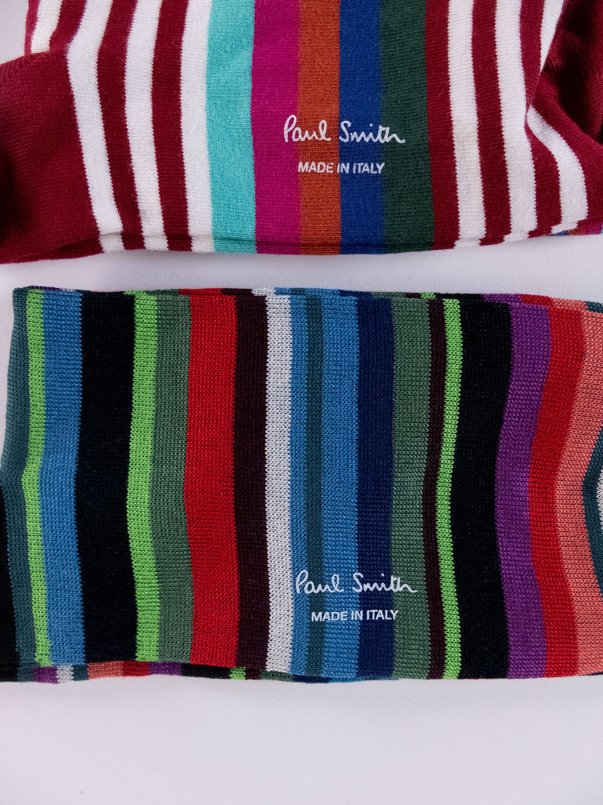 Paul Smith 4 pairs of Paul Smith colorful mid calf cotton blend socks q Size ONE SIZE - 4 Thumbnail