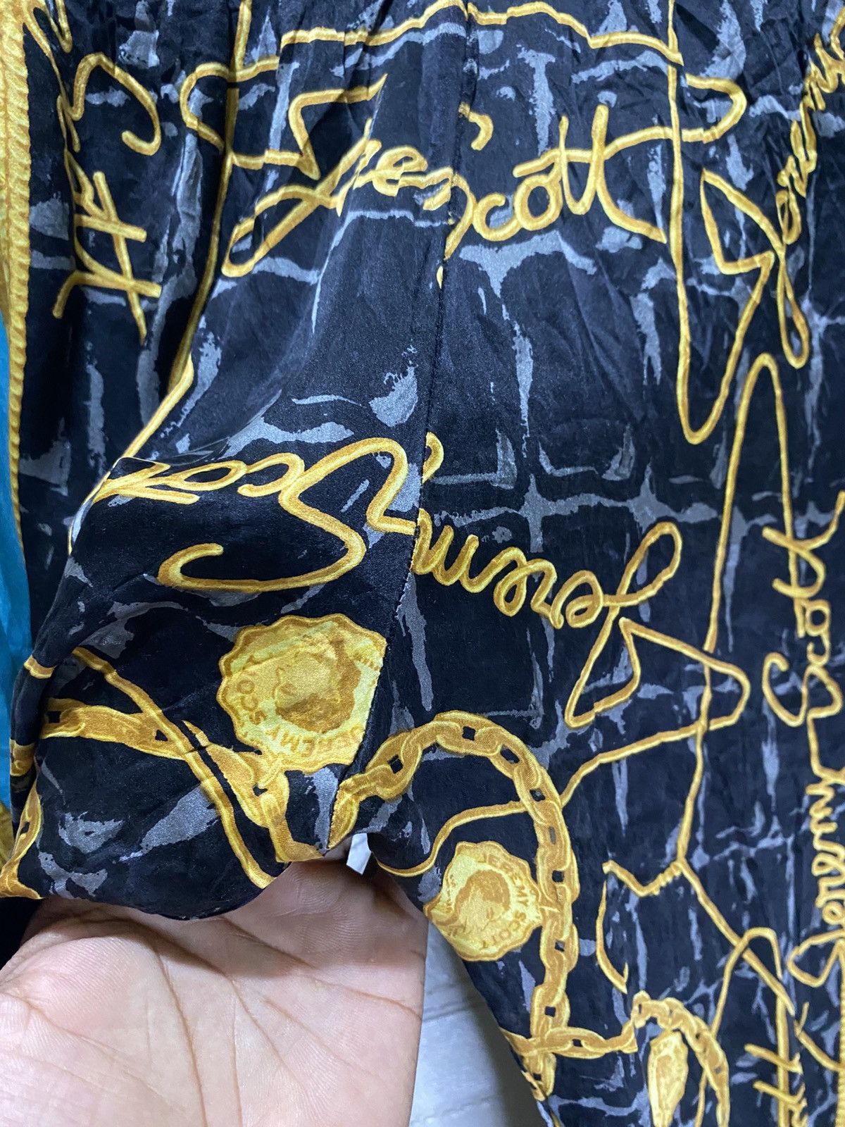 Jeremy Scott Jeremy Scott Verly Hills Satin Pants Size 31" - 4 Thumbnail