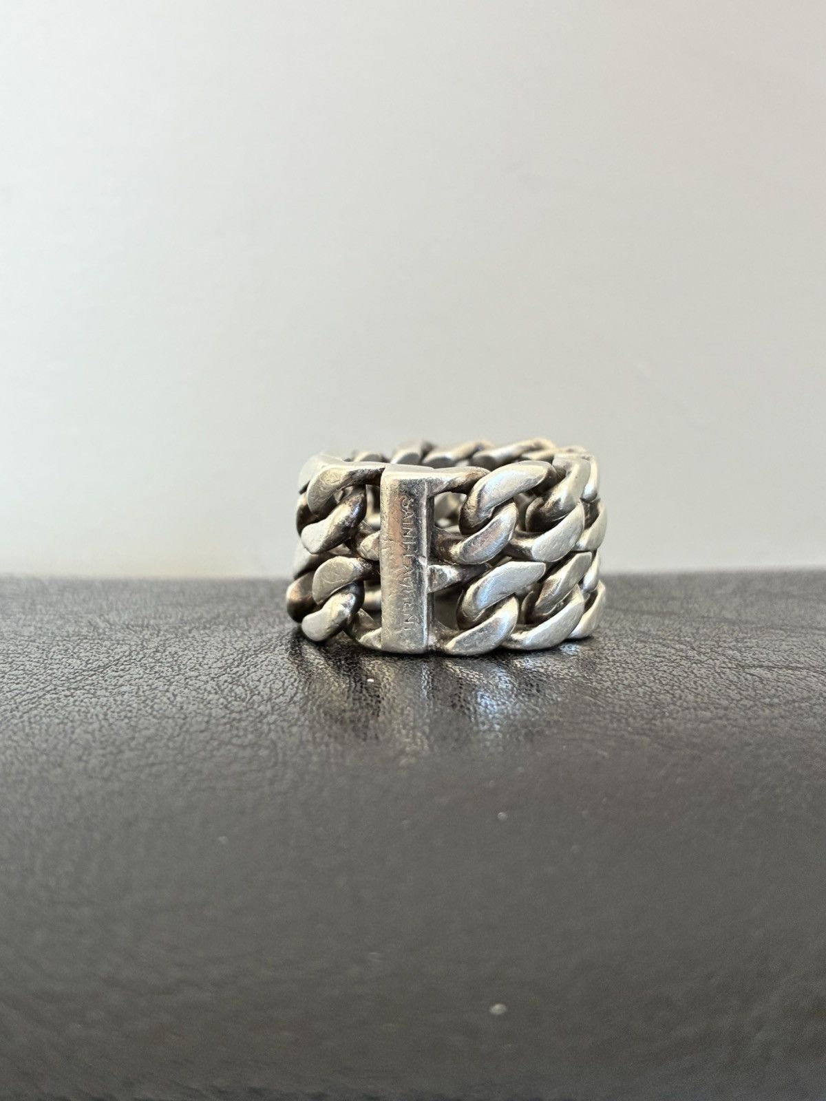 Saint Laurent Chain Ring Saint Laurent Paris Silver Link Chain