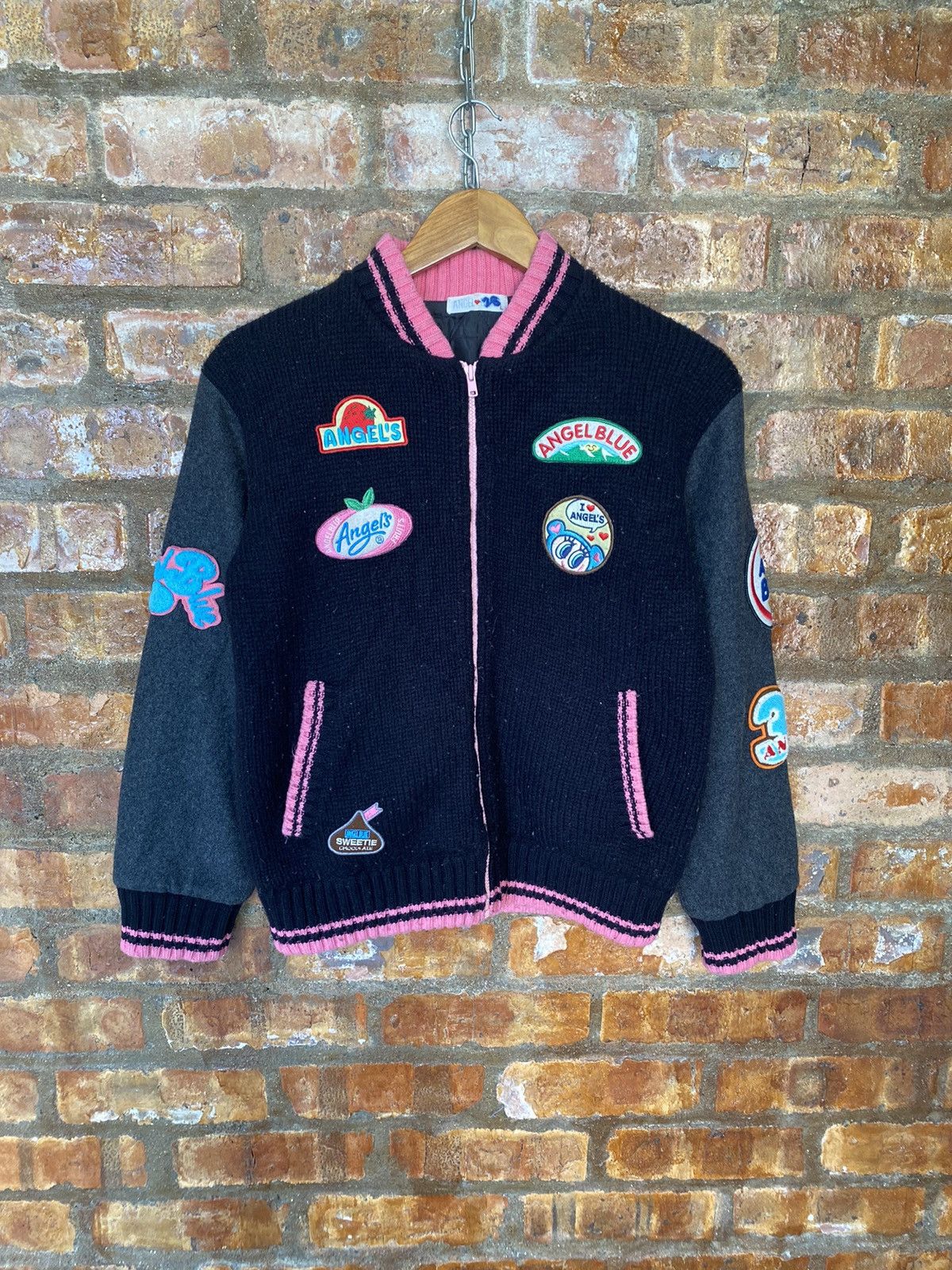 Angel Blue 1990s Angel Blue Knit patch Brand for cute girl Varsity Size M / US 6-8 / IT 42-44 - 4 Thumbnail