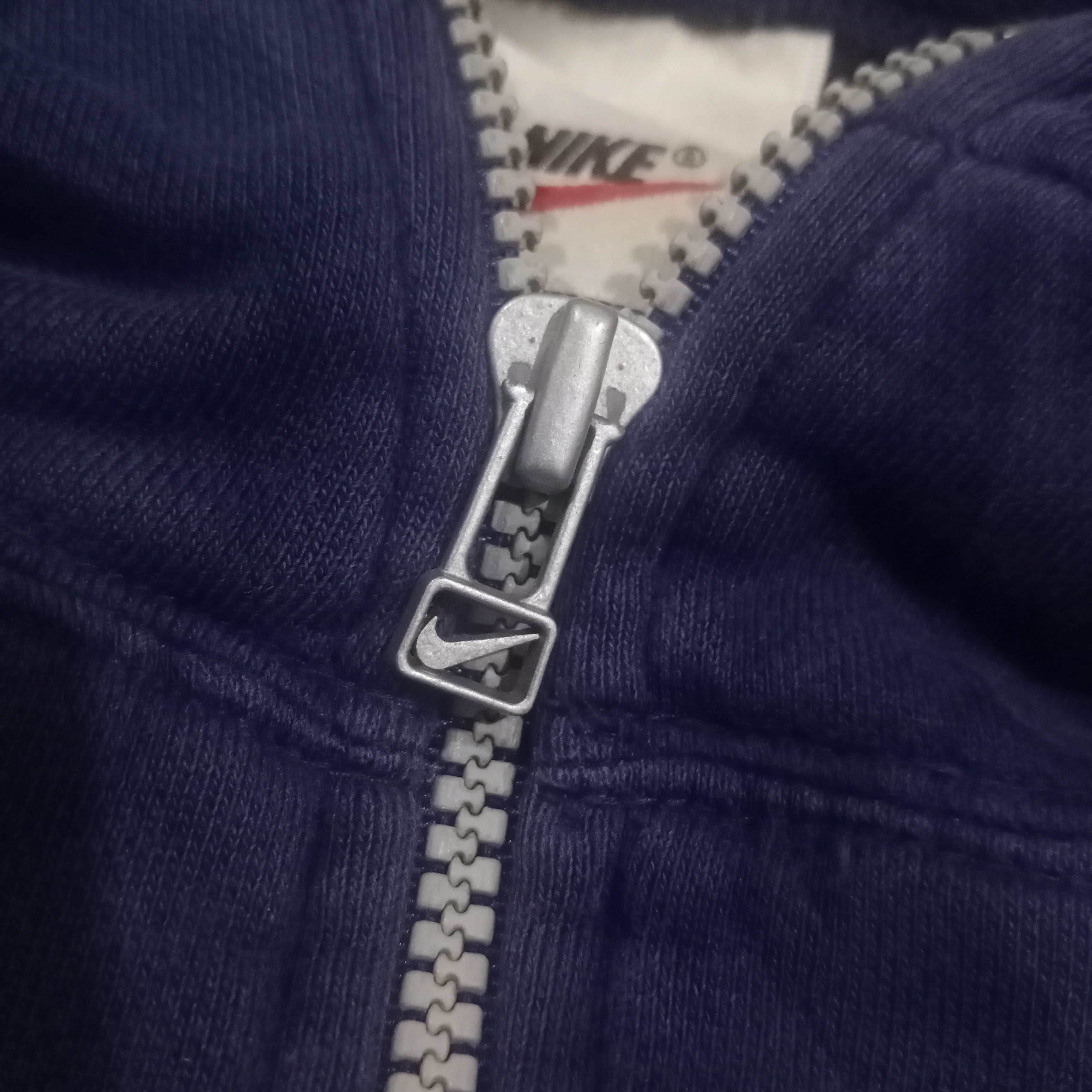 Nike × Vintage Vintage Nike Small Logo Half Zipper Hoodie Blue Navy Swoosh Size US XL / EU 56 / 4 - 10 Thumbnail