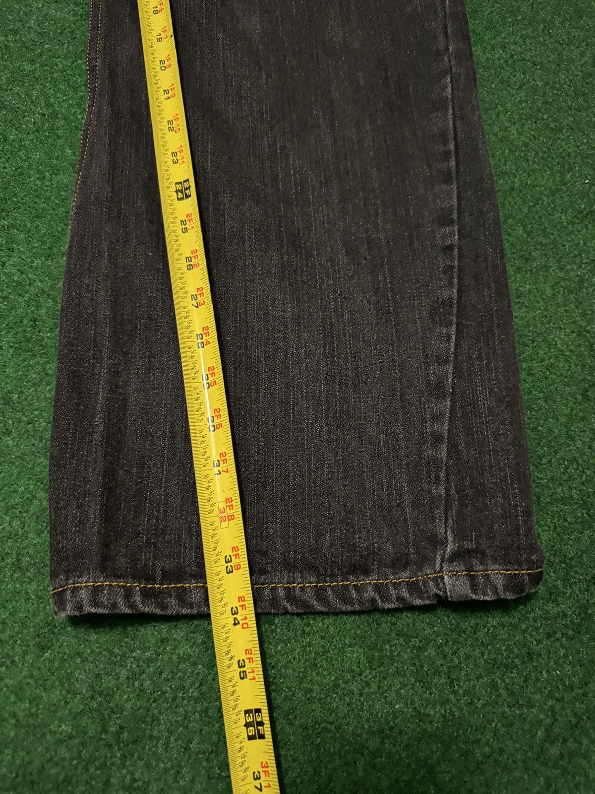Coogi Y2K Coogi Baggy Hip Hop Embroidered Gold Black Denim Jeans Size US 40 / EU 56 - 9 Thumbnail