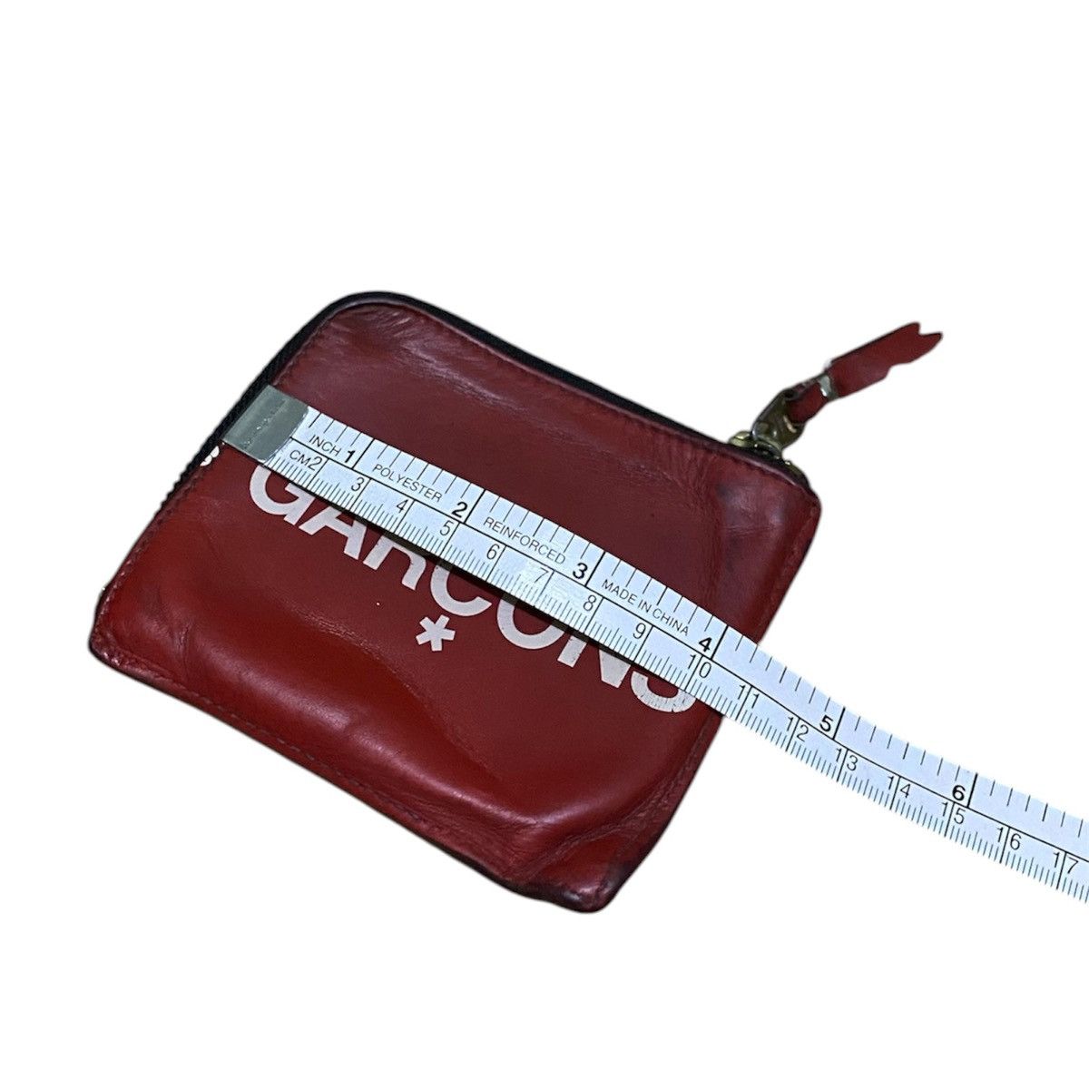 Comme des Garcons Comme Des Garcons Red Leather zip coin Wallet Size ONE SIZE - 3 Thumbnail