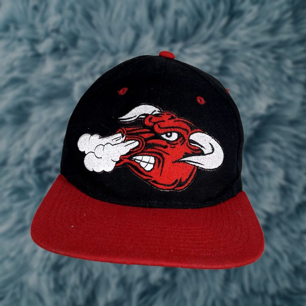 Vintage VINTAGE Chicago Bulls Captech Custom Snapback Cap Men One Size Black Snapback Mens Size ONE SIZE - 1 Thumbnail