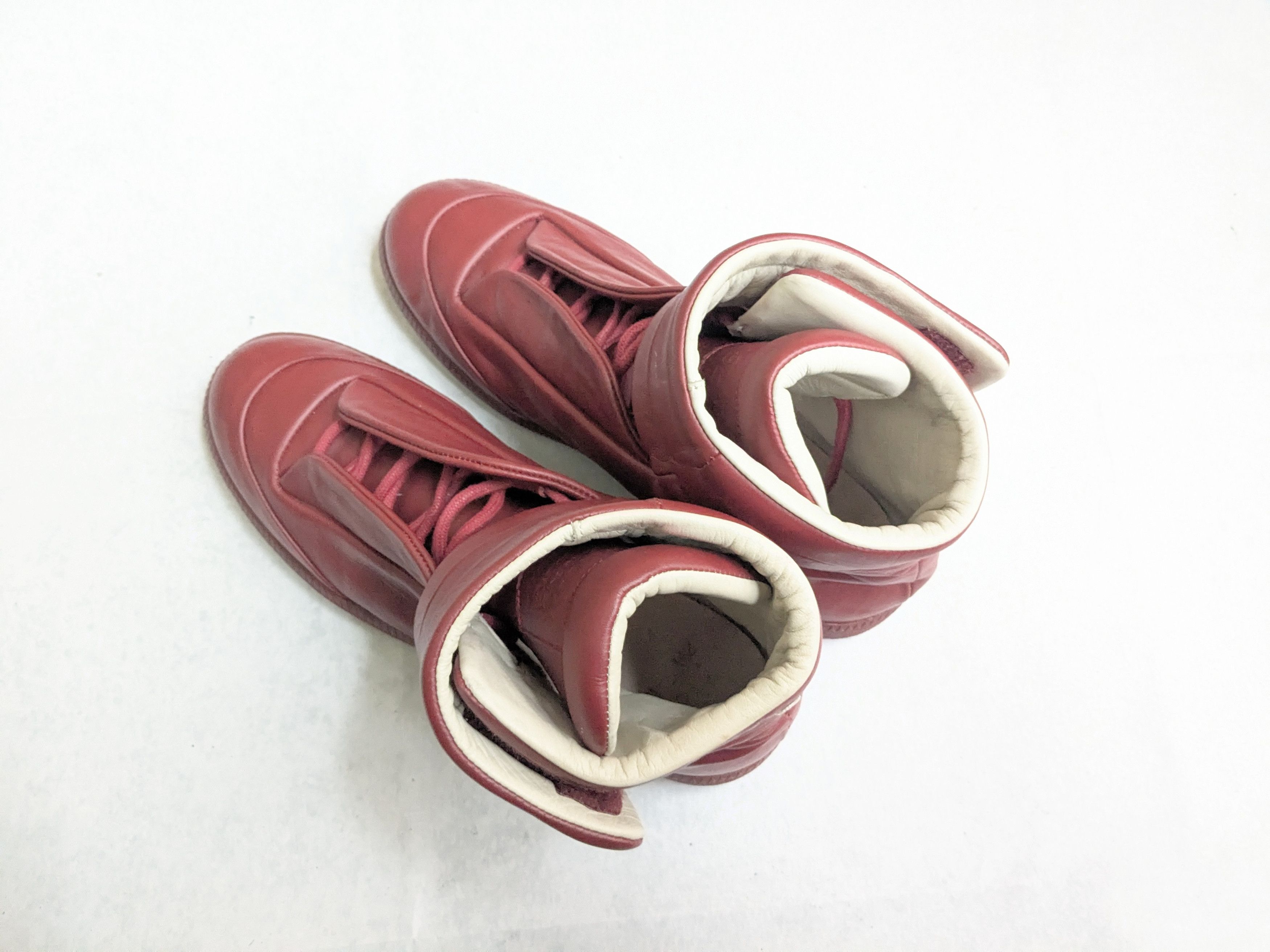 Maison Margiela Maison Margiela Future Burgundy Red 8 41 High Tops Leather Size US 8 / EU 41 - 16 Thumbnail