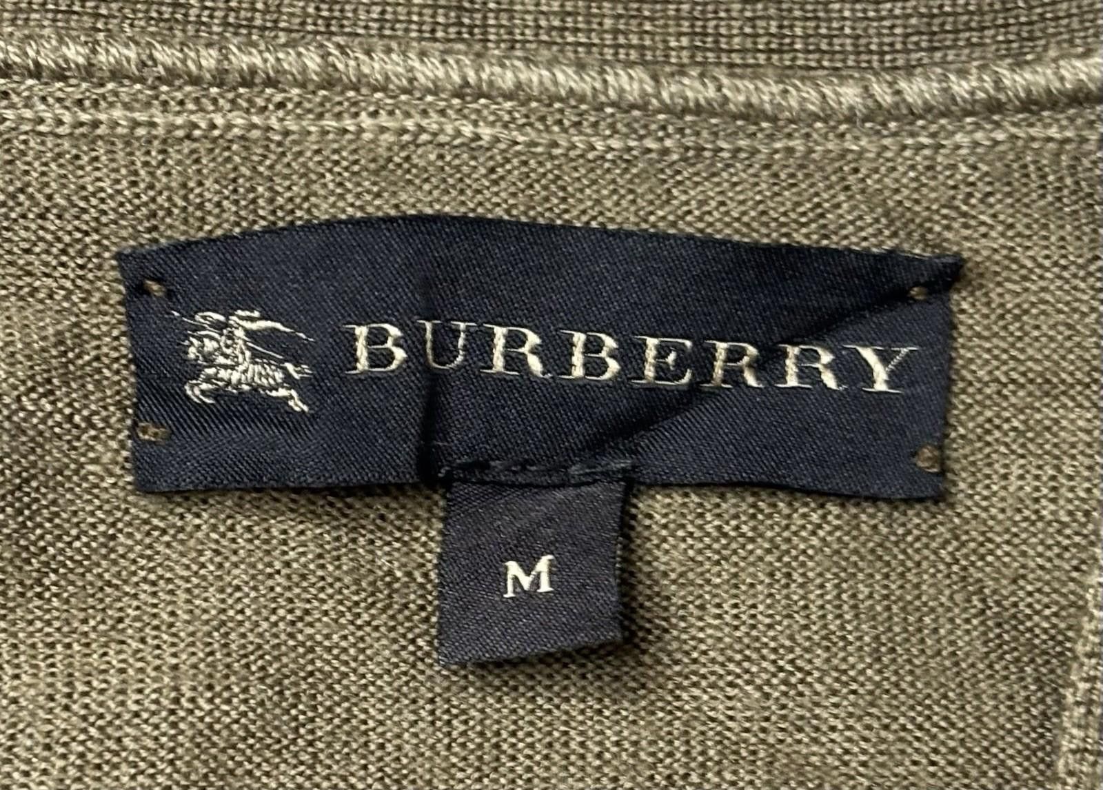 Burberry Burberry Cardigan Sweater Mens Small Silk Wool Italy Button Size US S / EU 44-46 / 1 - 2 Thumbnail