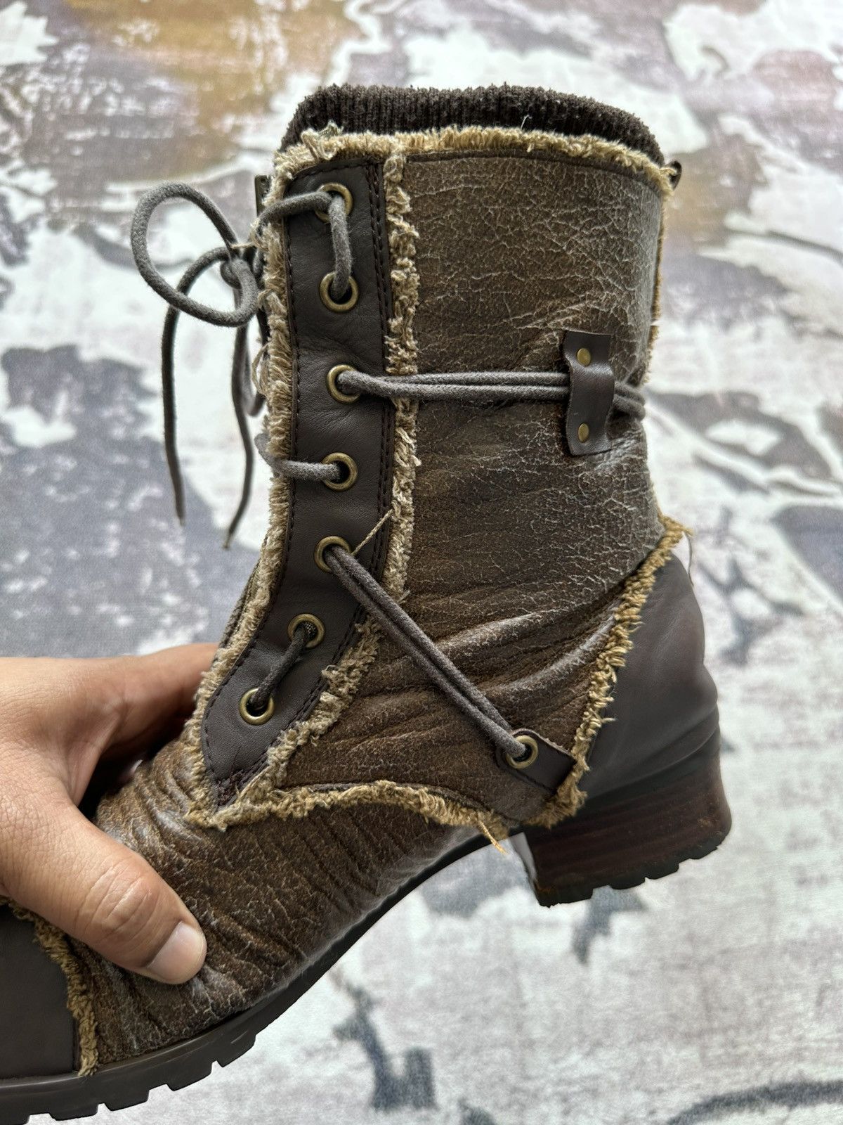 BUFFALO BOBS 2009 Buffalo Bobs double layered leather combat boots Size US 9.5 / EU 42-43 - 13 Thumbnail