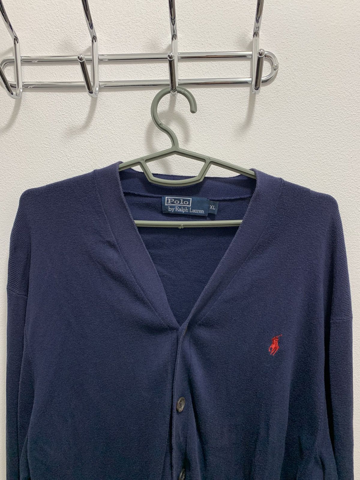 Polo Ralph Lauren Vintage Polo Ralph Lauren Pima Cotton Cardigan Size US XL / EU 56 / 4 - 2 Thumbnail