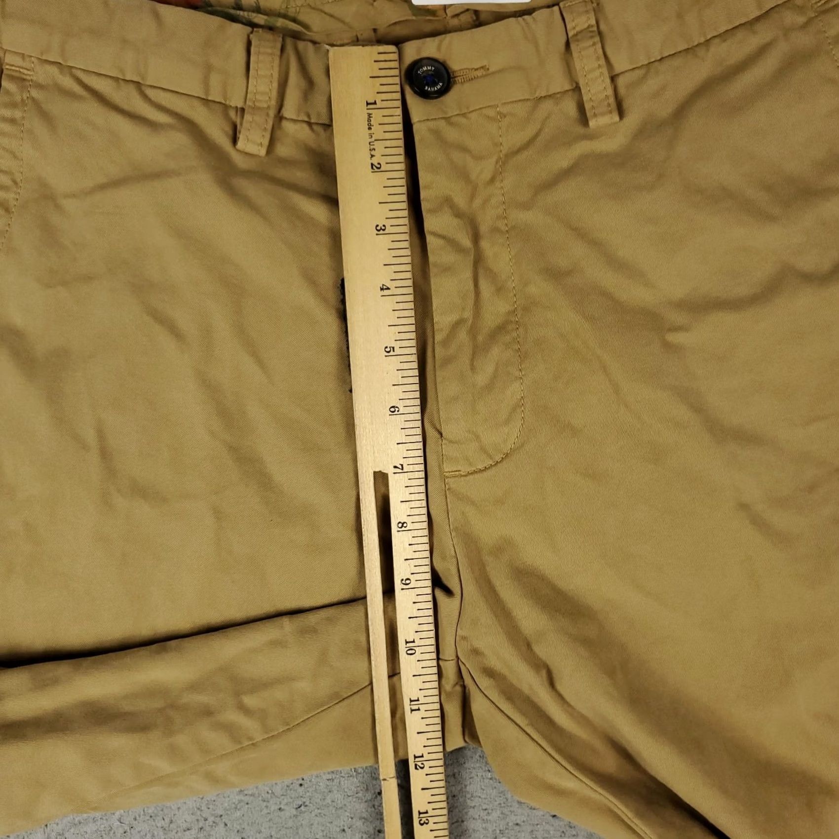 Tommy Bahama Tommy Bahama Pants Mens 33x32 Chino Trousers Blue Cotton Blend Flat Front Regular Rise Mid 10-12 Inseam 32 Size US 33 - 4 Thumbnail