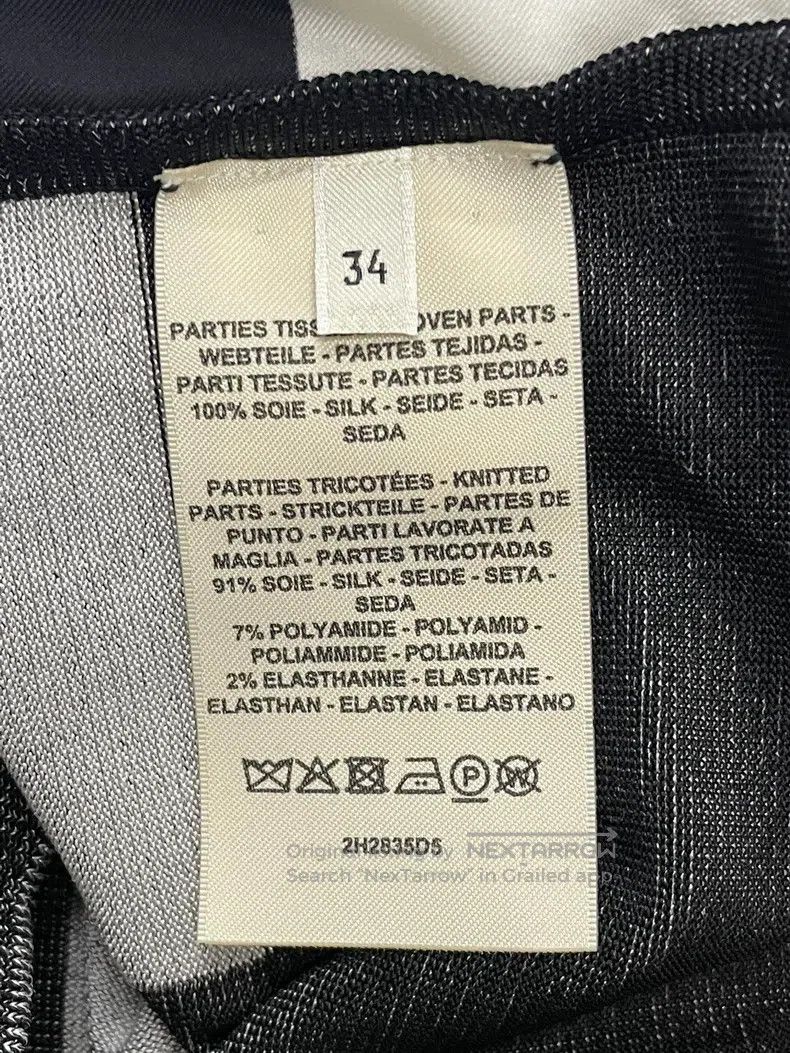 Hermes Hermes Black, White, and Gray Color Blocked Silk Printed K Size XXS / US 00 / IT 34 - 5 Thumbnail