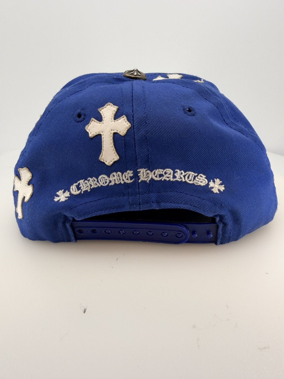 Chrome Hearts Chrome Hearts Cross Patch Hat Blue/White Size ONE SIZE - 4 Thumbnail