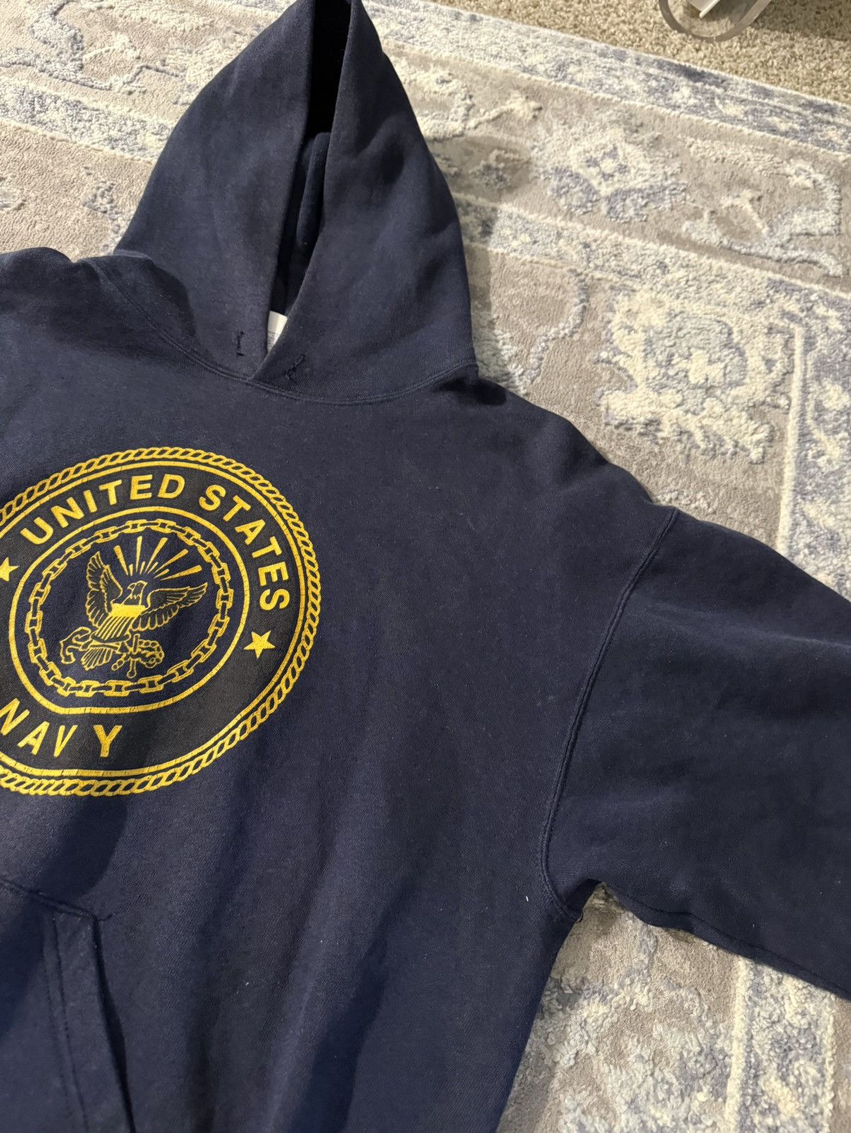 Vintage Vintage United States Navy hoodie Jerry Lorenzo Size US L / EU 52-54 / 3 - 3 Thumbnail
