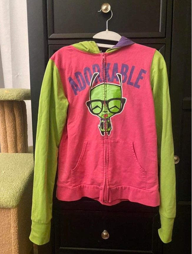 Other Rare 2000s Mighty Fine Adorkable Invader zim zip up Size L / US 10 / IT 46 - 1 Thumbnail