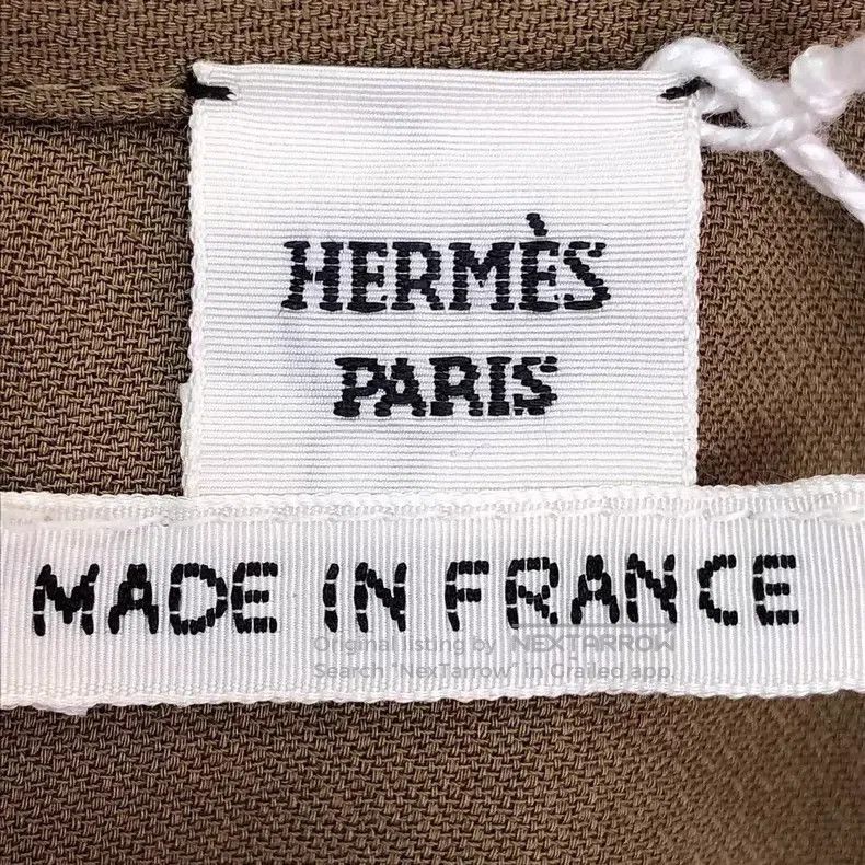 Hermes Hermes Brown Bellflower Collar Shirt Size S / US 4 / IT 40 - 5 Thumbnail