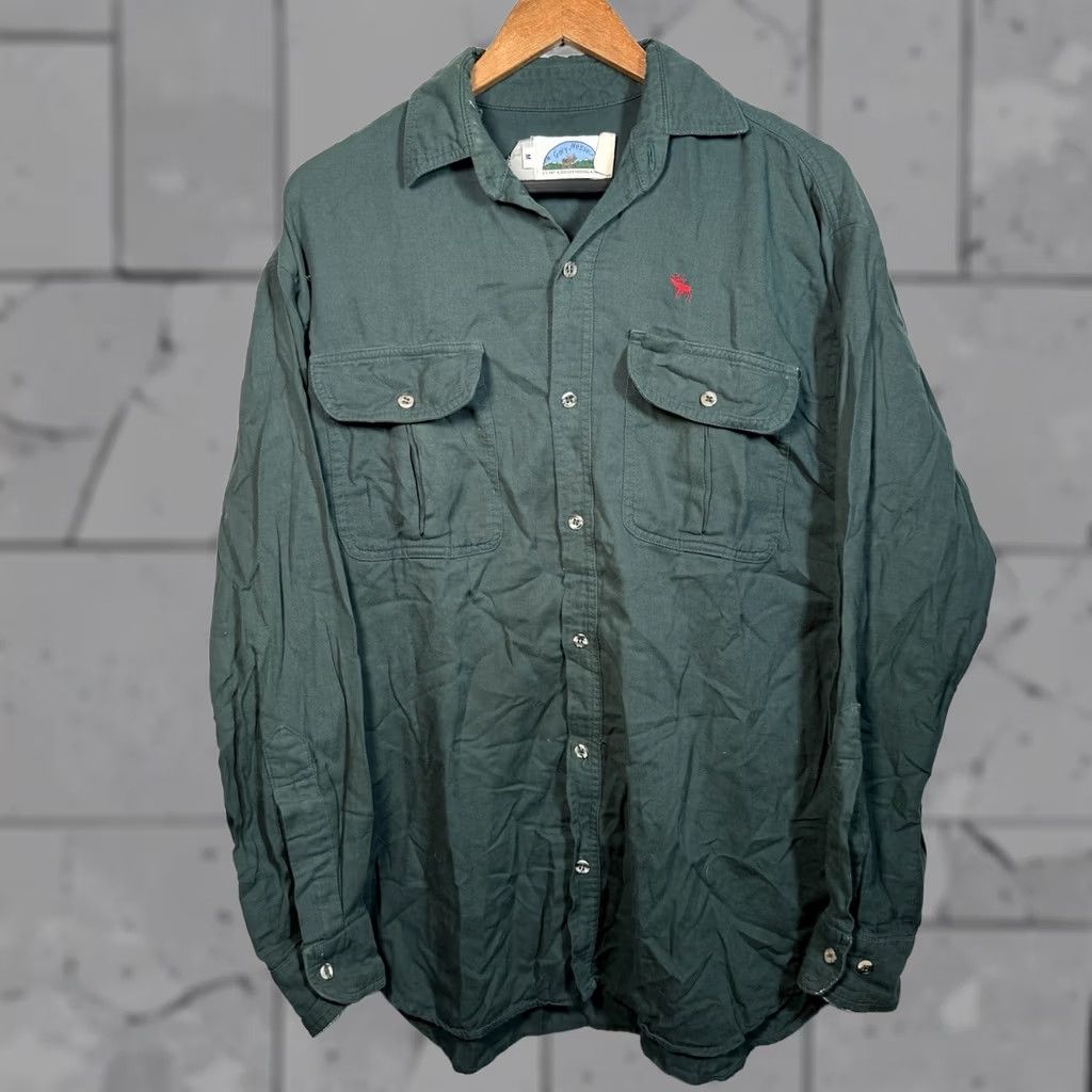 Vintage Gary Nesse Green Long Sleeve Button-Down Shirt Mens Size M USA Size US M / EU 48-50 / 2 - 1 Thumbnail