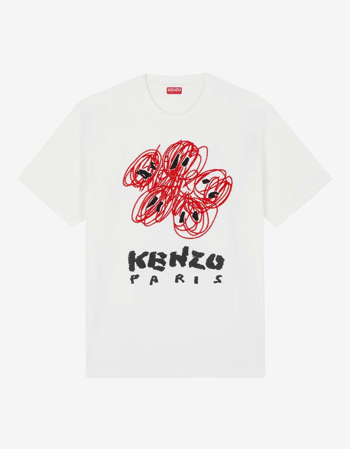 image of Off White 'Kenzo Drawn Varsity' T-Shirt, Men's (Size XL)