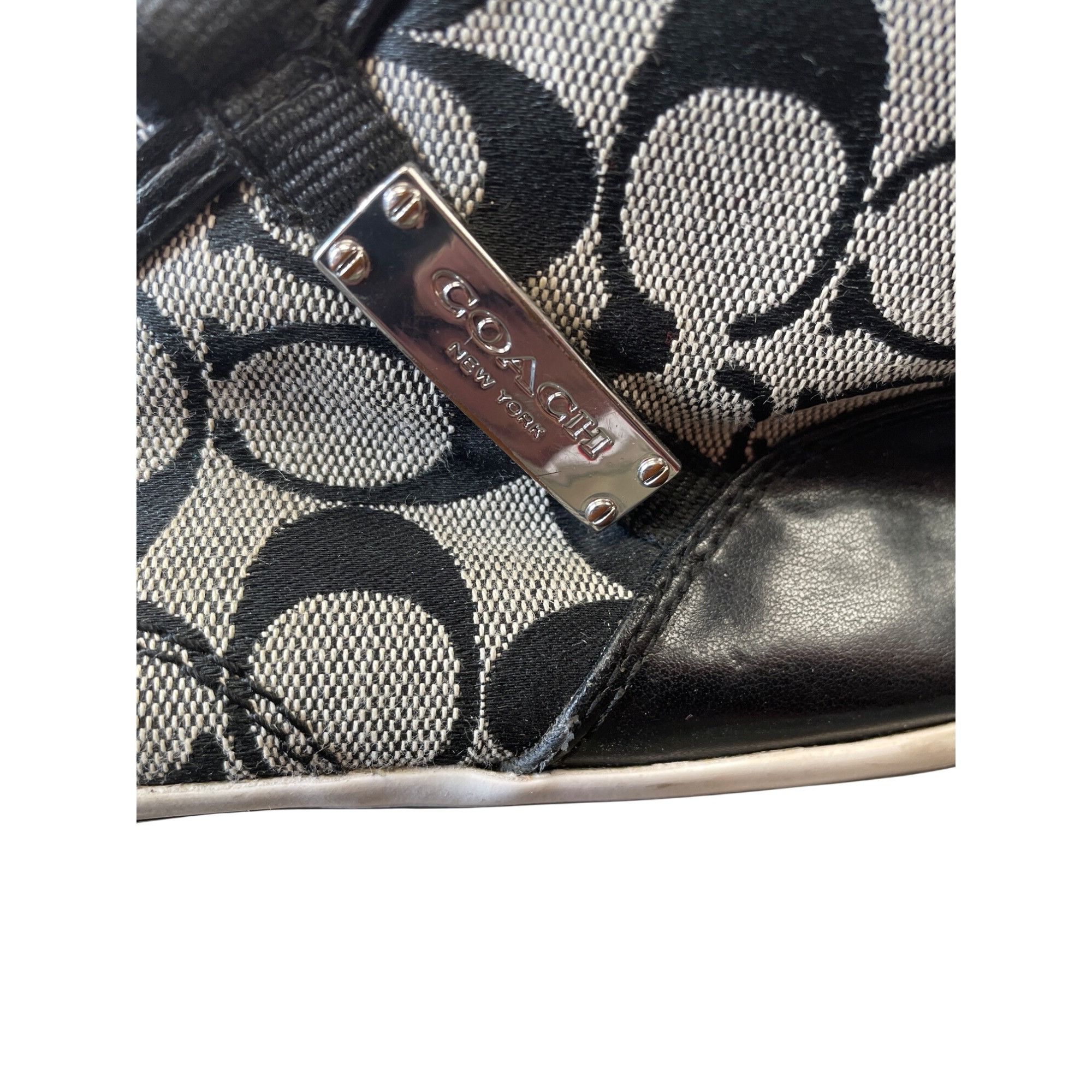 Coach Coach Freesia Woman's Black Grey Signature HighTop Sneakers Size US 8.5 / IT 38.5 - 14 Thumbnail